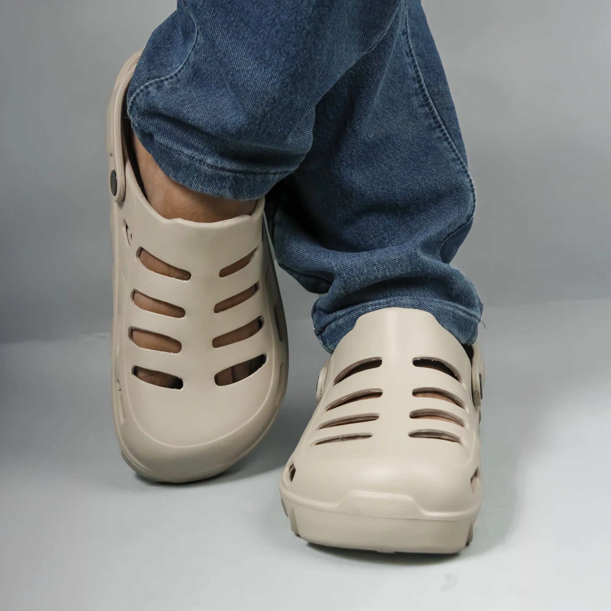 Beige Clogs