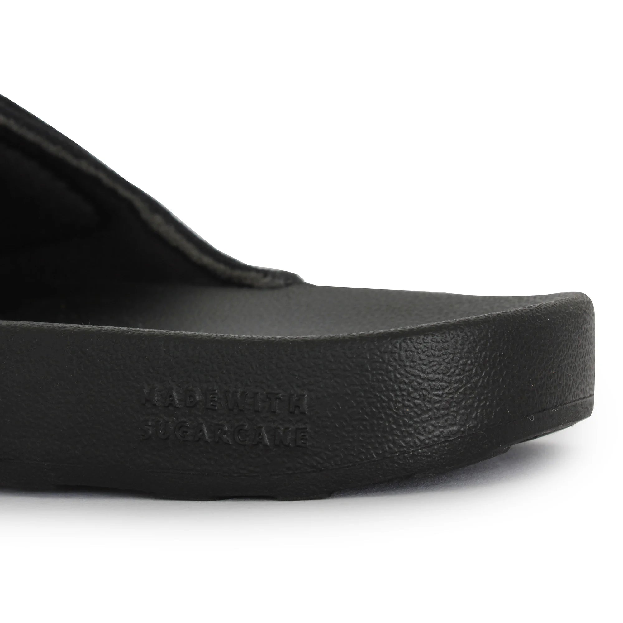 Black canvas sugar sliders perfect for summer wear.