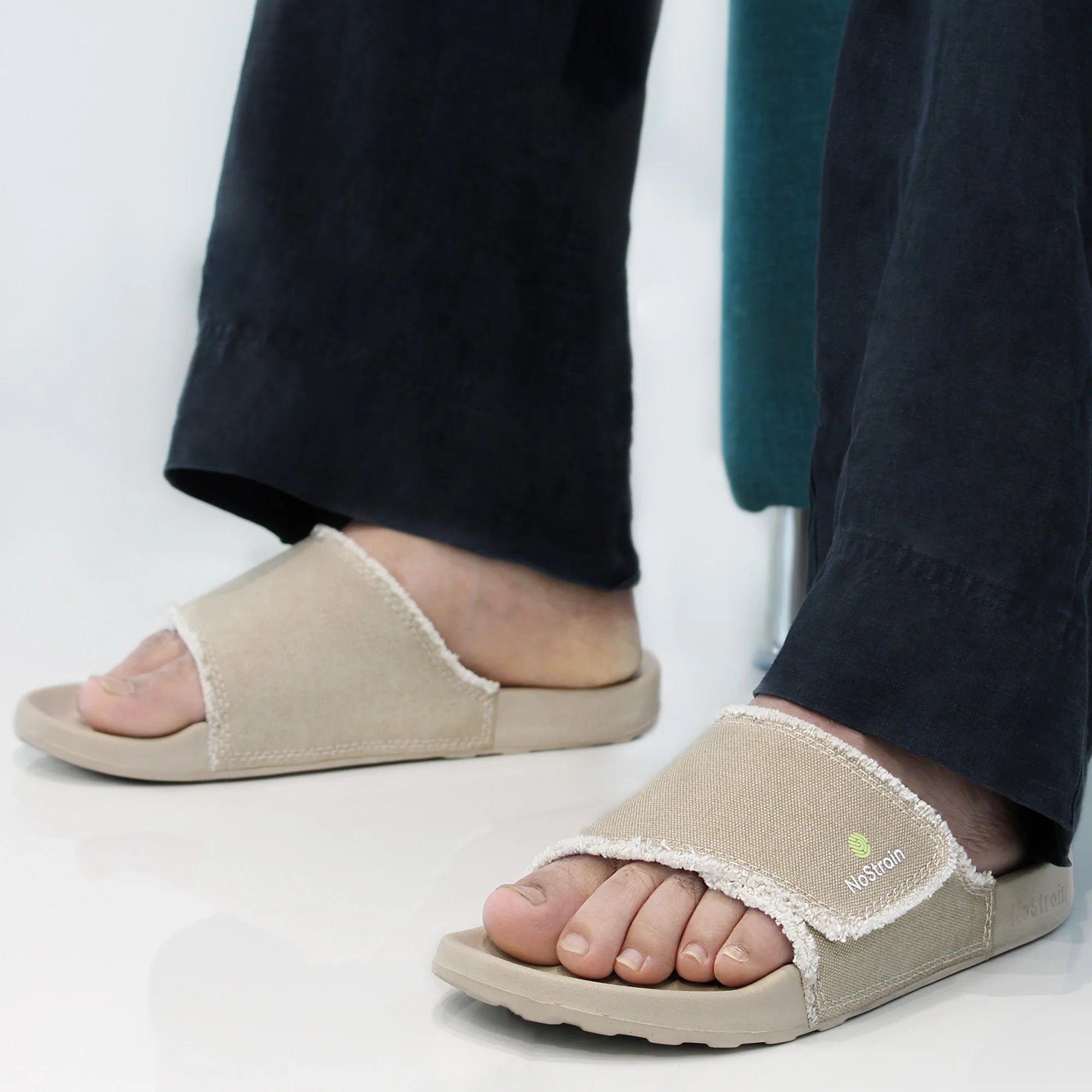 Canvas Sliders for men with Rough Edges