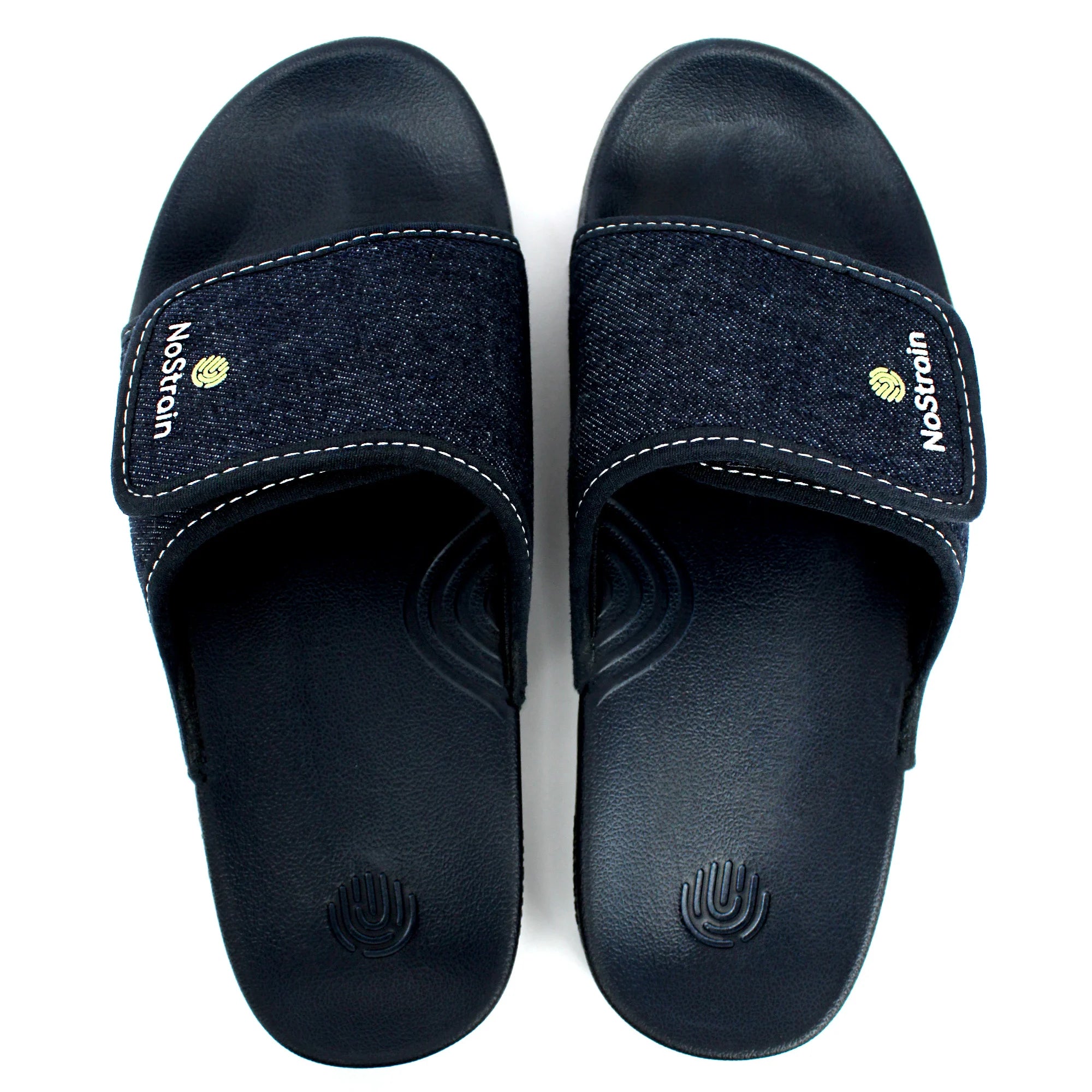 Keep it cool and casual in Women's Navy Denim Sugar Sliders, ideal for laid-back outings.