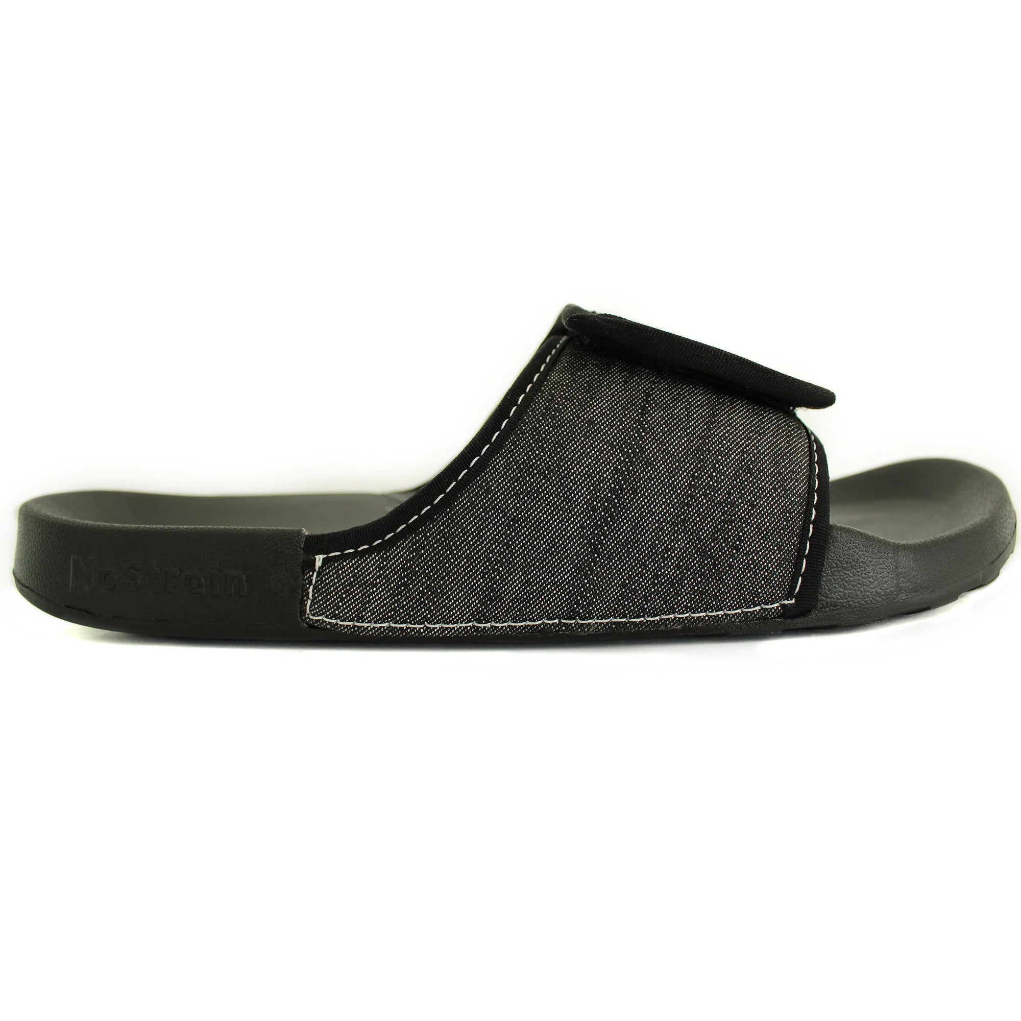 Stay trendy and comfortable with Women's Slate Grey Denim Sugar Sliders, designed for modern women.