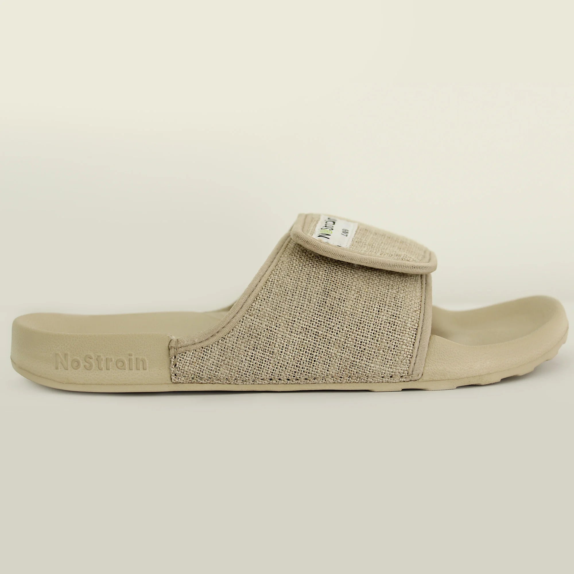 Women's Sandy Beige Linen Sugar Sliders
