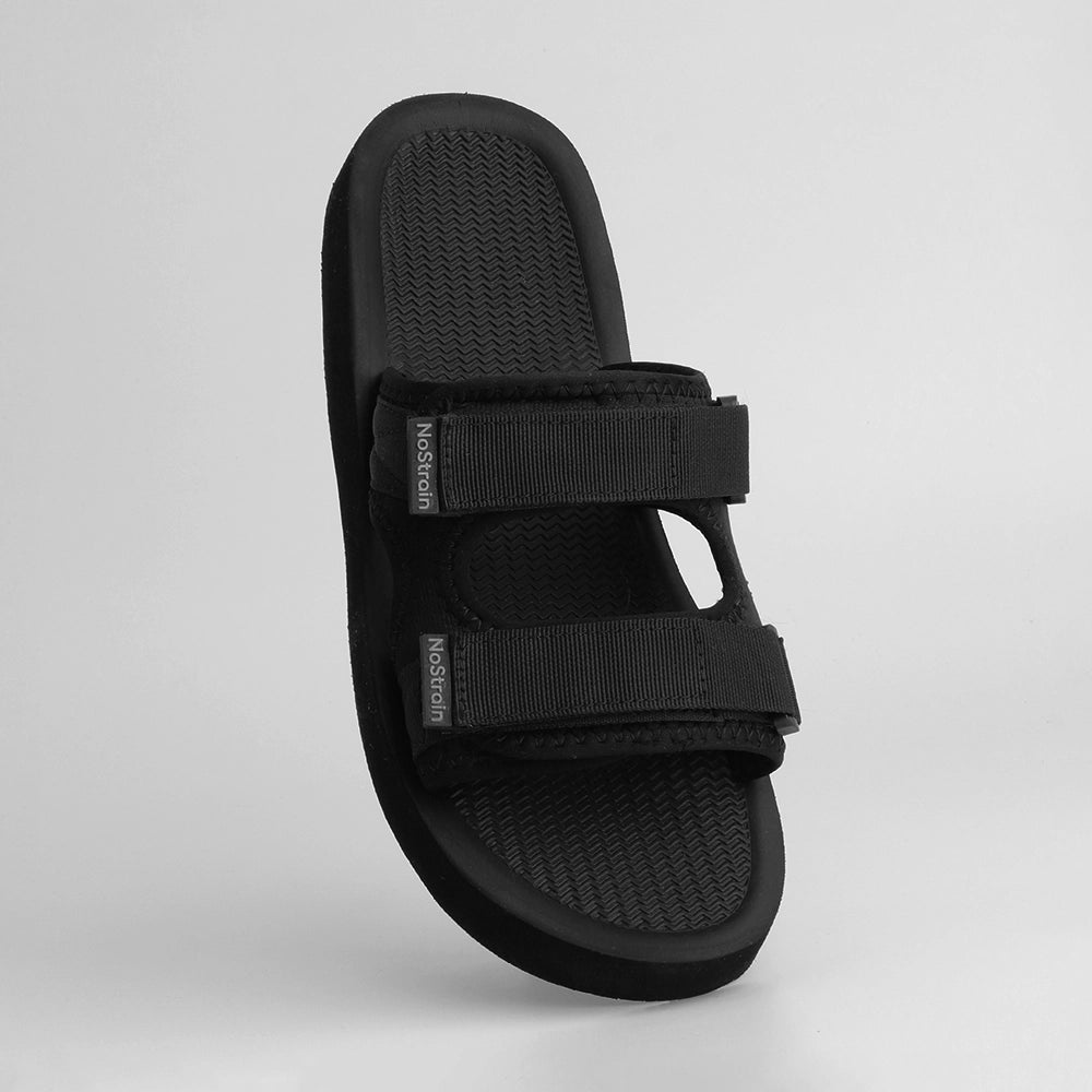 Black platform sandals 
