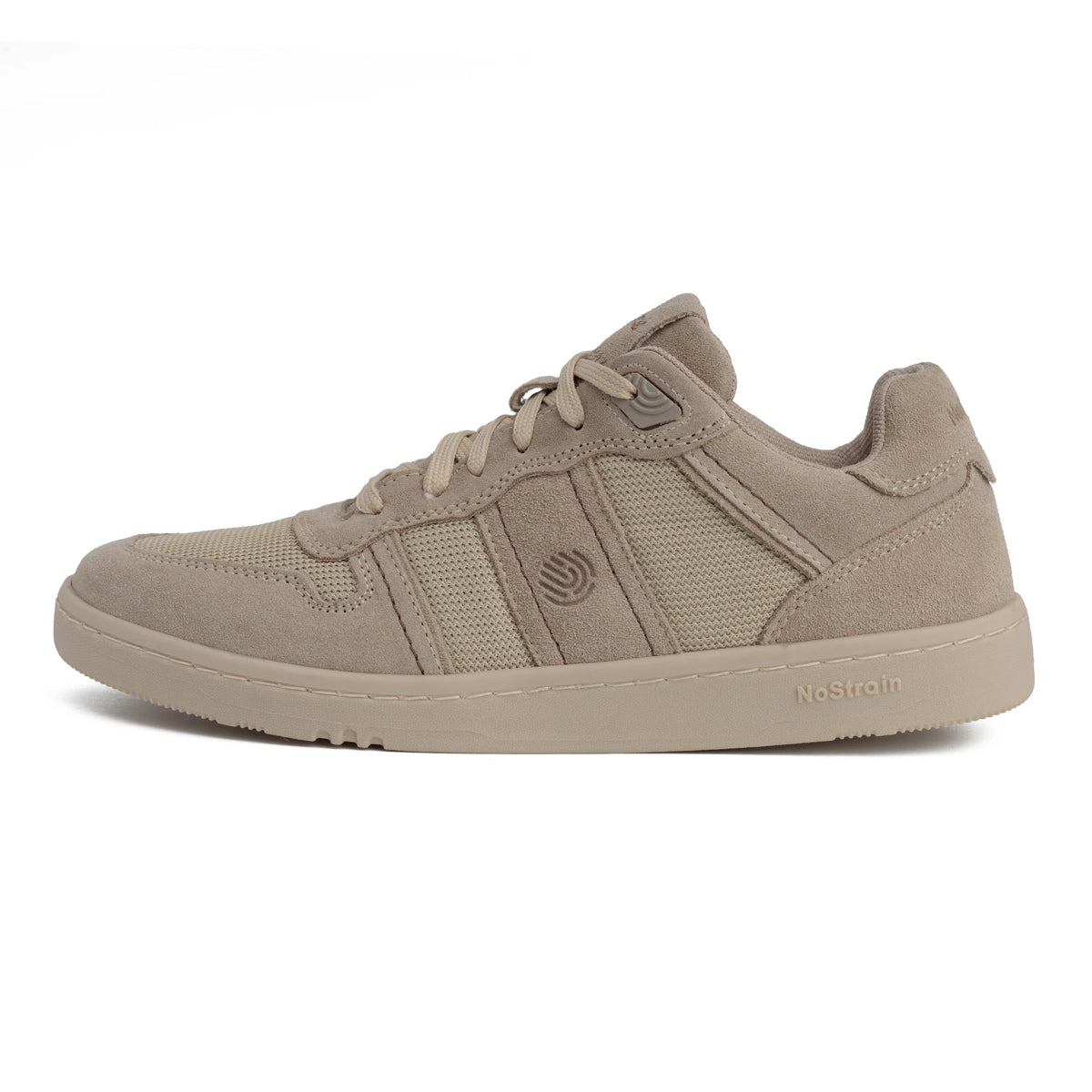 NoStrain SLANT men’s beige sneakers side view