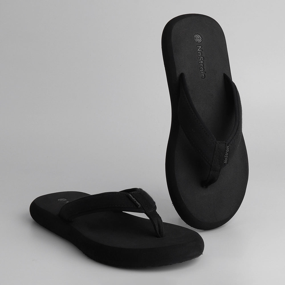 Trendy & Comfortable Black Flip Flops for Men – Perfect for Daily Use