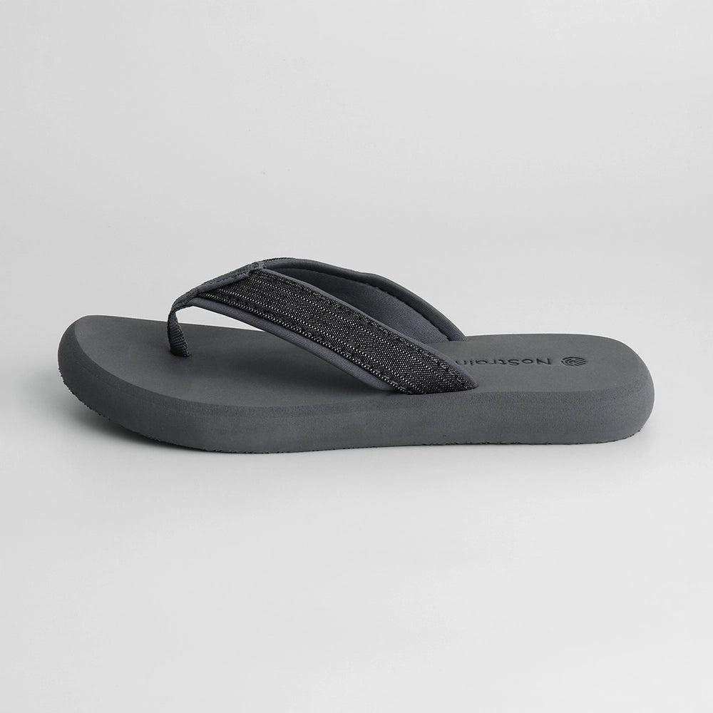 Comfortable Grey Flip Flops for Men 