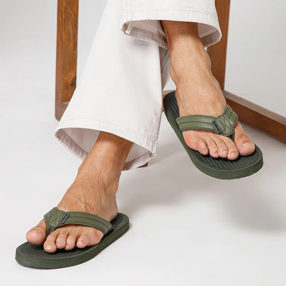 NoStrain Triple Density Platform Slippers for men with Soft Engraved Insole, Anti-Skid Sole, Strong Mid-Sole & Sturdy Outsole - PS11