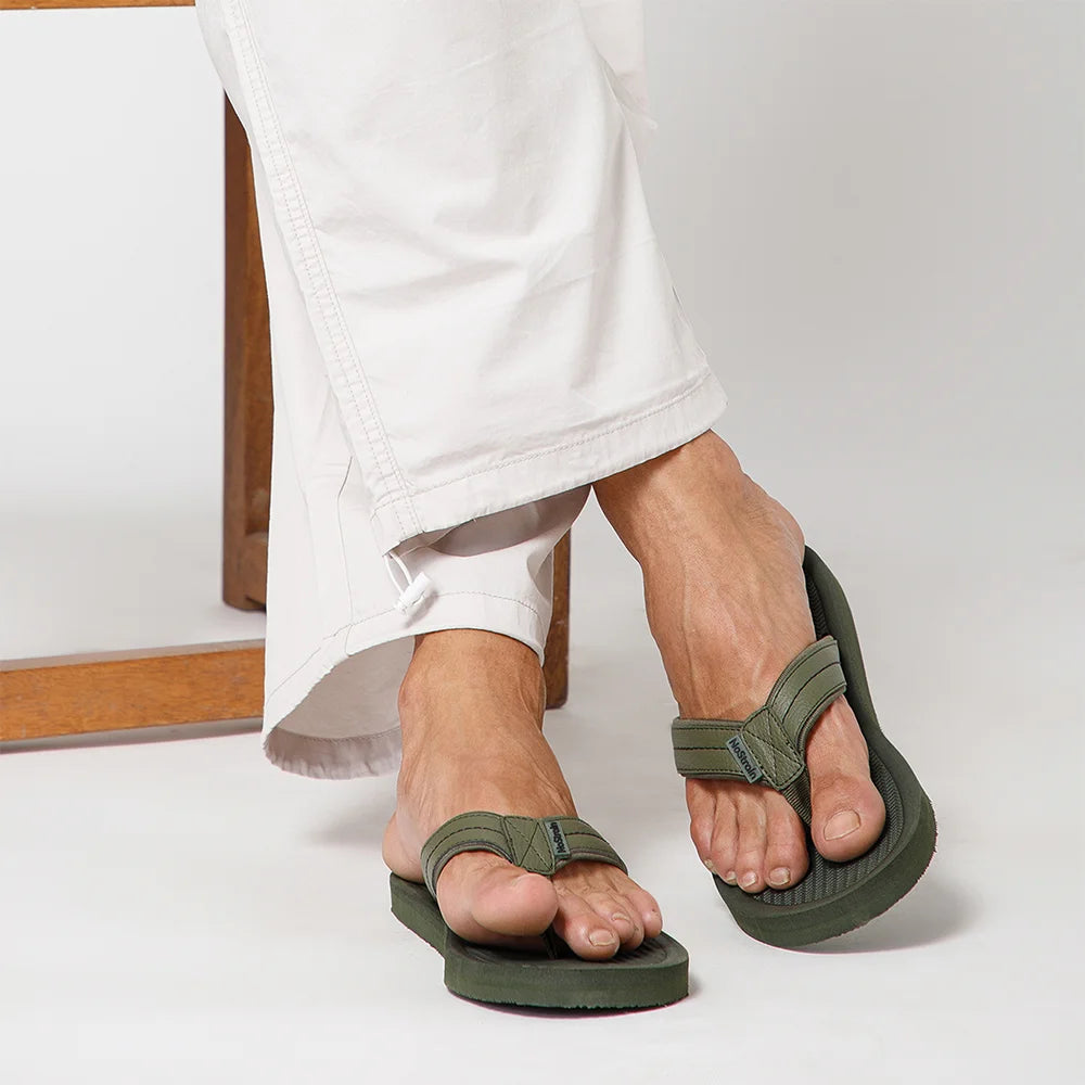 NoStrain Triple Density Platform Slippers for men with Soft Engraved Insole, Anti-Skid Sole, Strong Mid-Sole & Sturdy Outsole - PS11