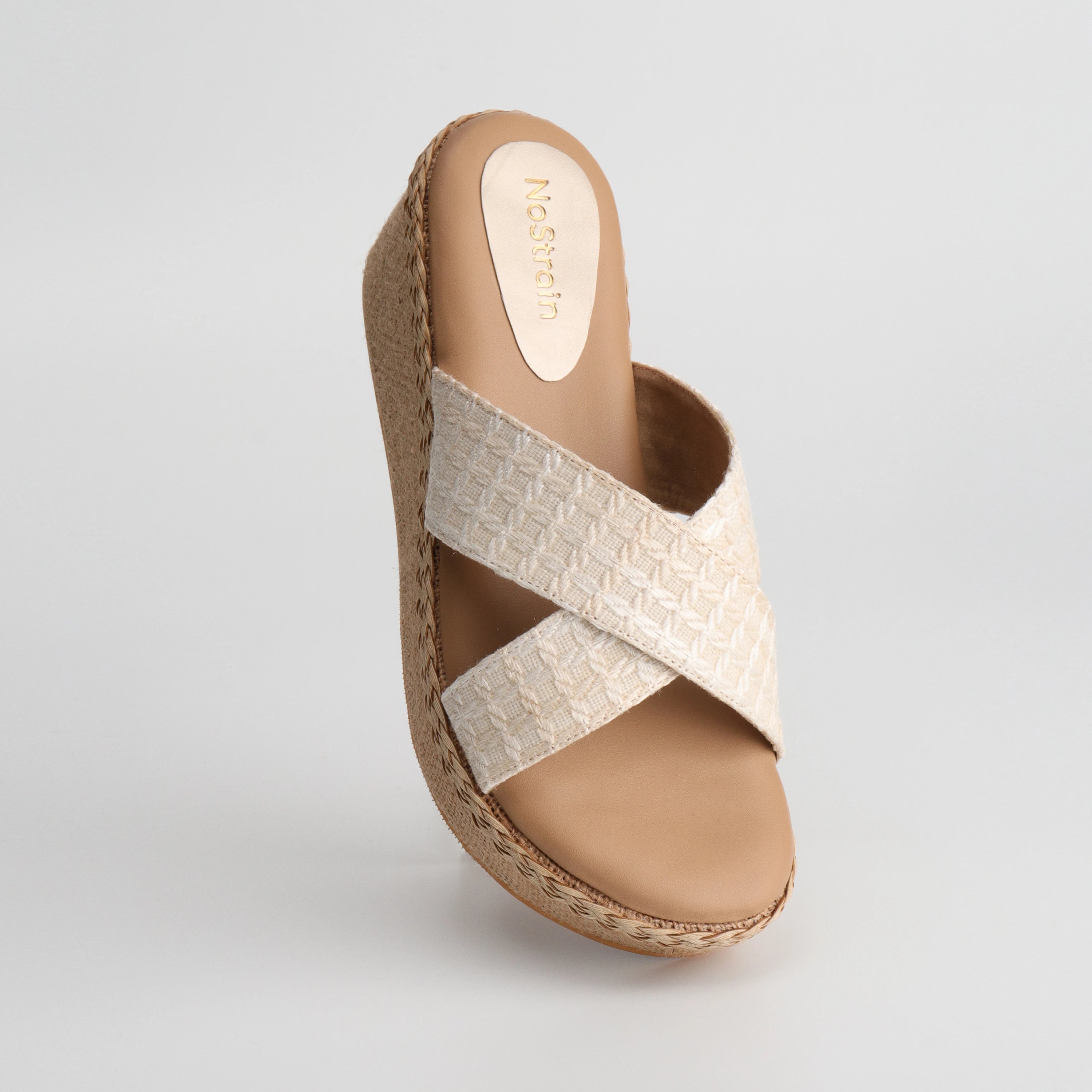 Women’s cross-strap wedges