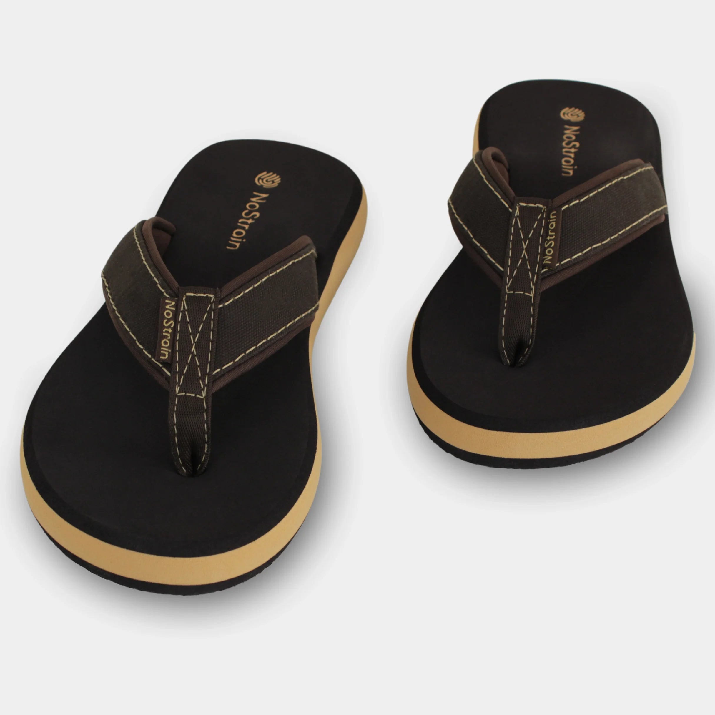 slippers with stitched straps