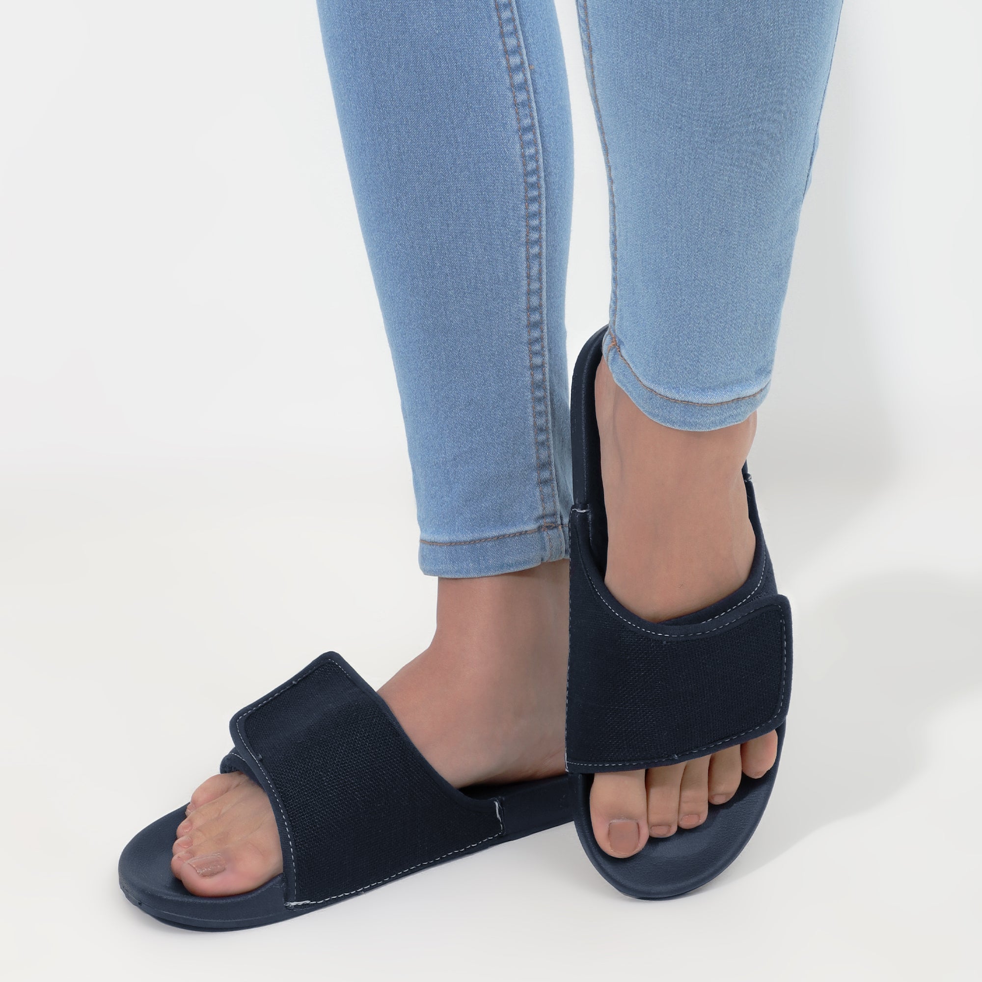Navy sliders women