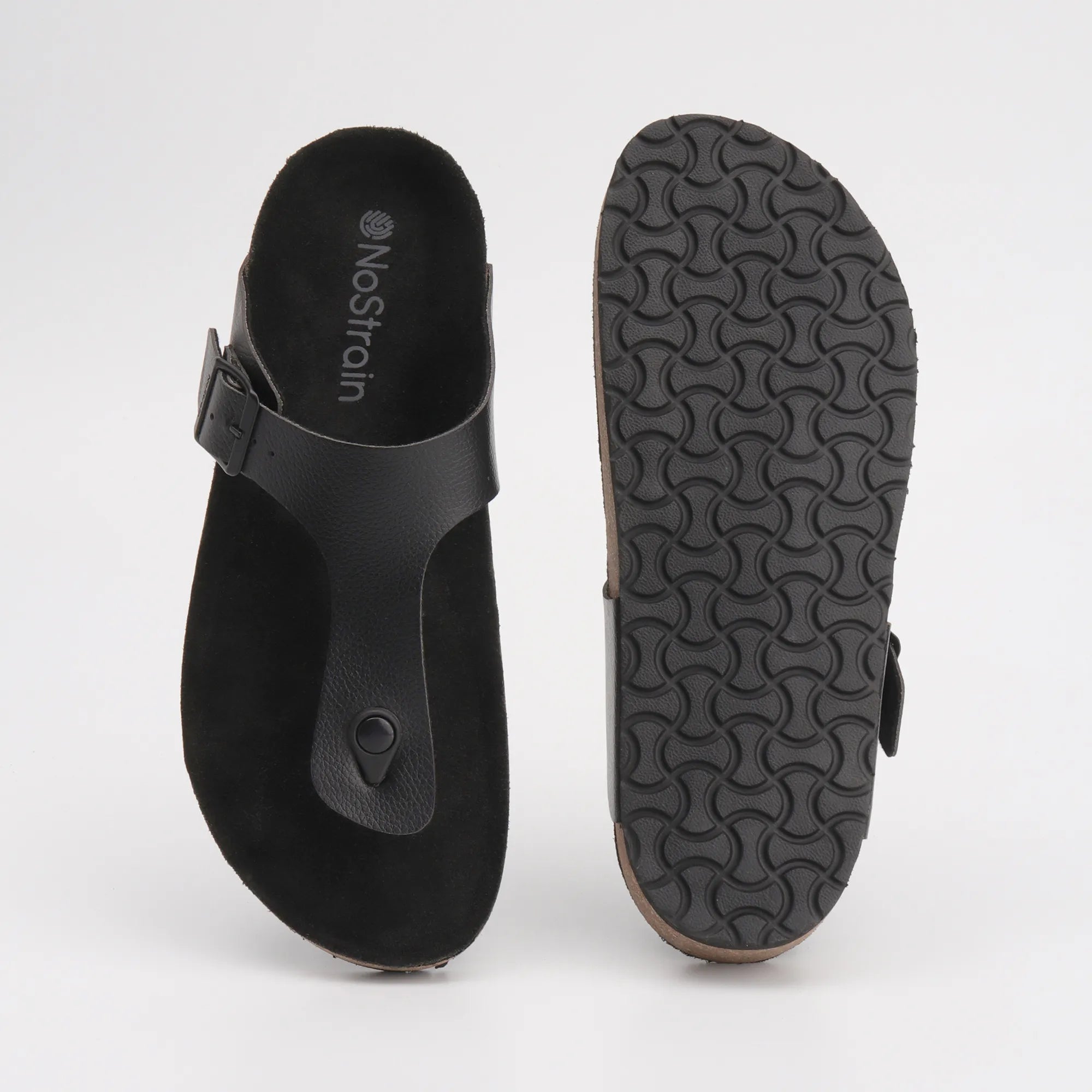 Bold Black Thong Cork Formal Sandals for Men 2.0 – Ultimate Comfort