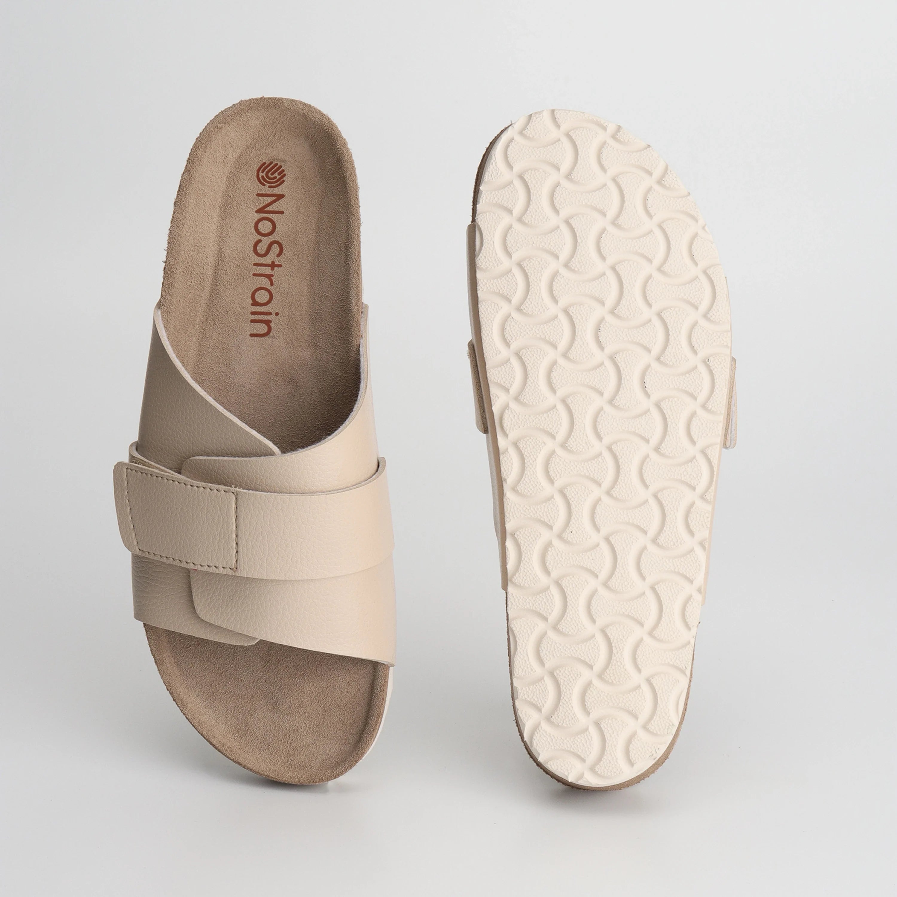 Beige Double Layer Cork Sandals 2.0