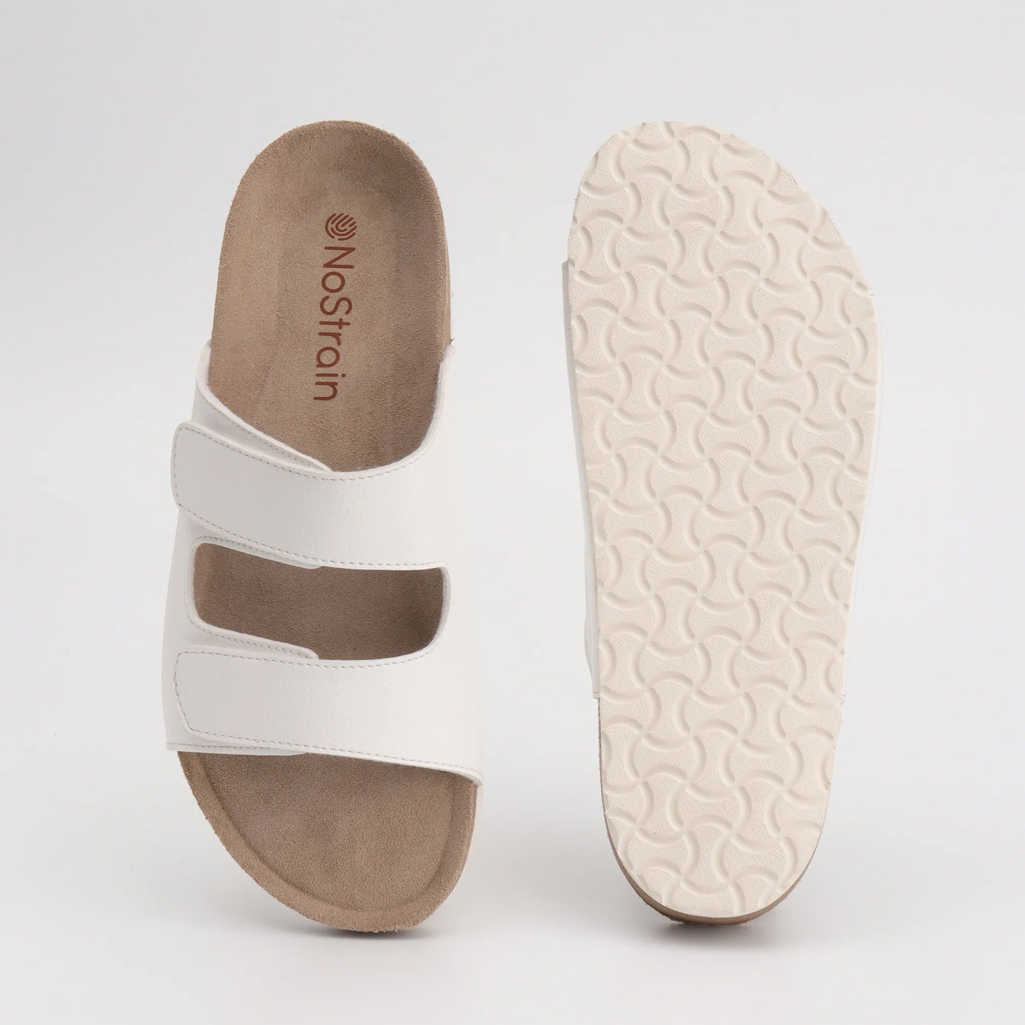 Parallel Cork Great White Leather Sandals for Men 2.0