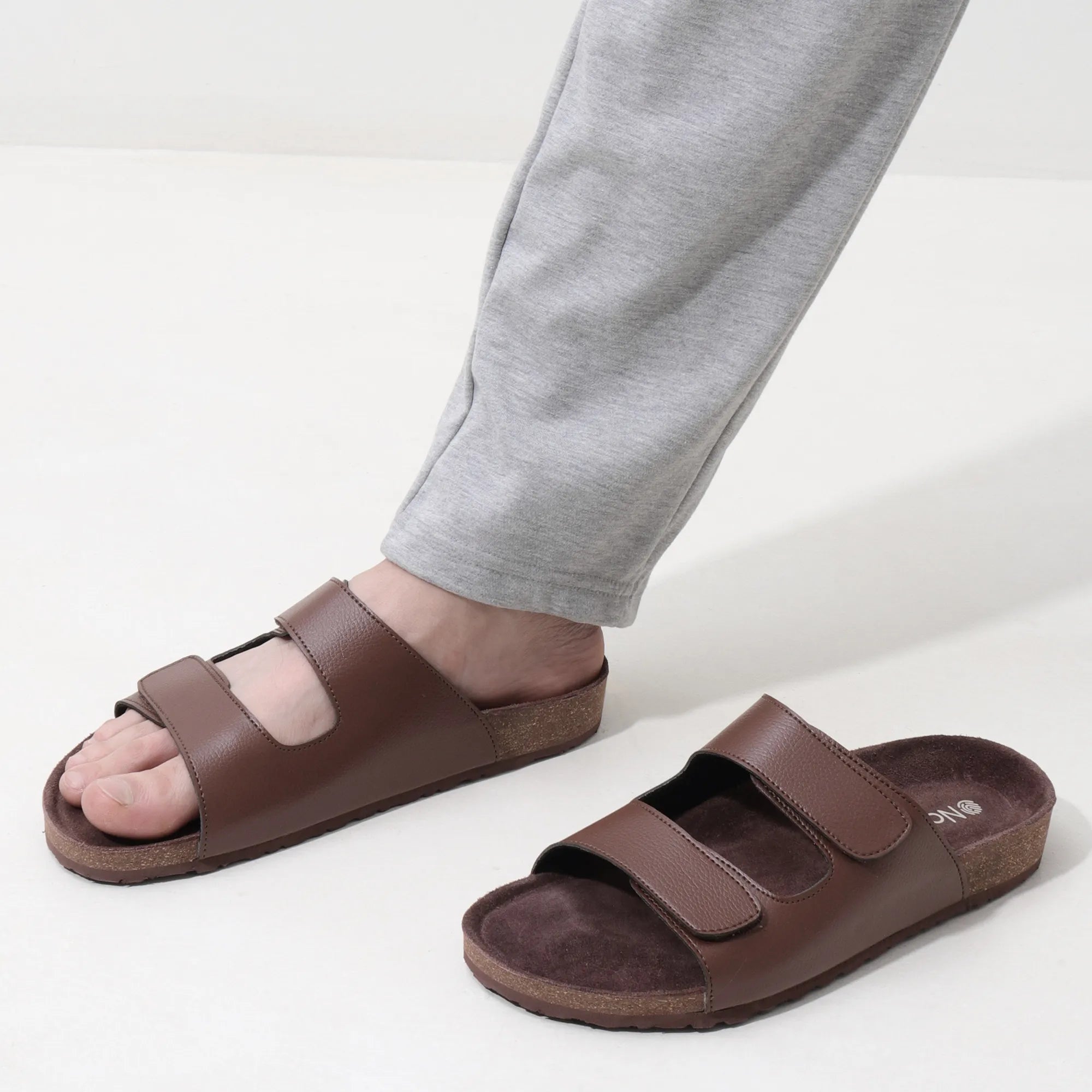 Parallel Cookie Brown Cork Men's Sandals 2.0