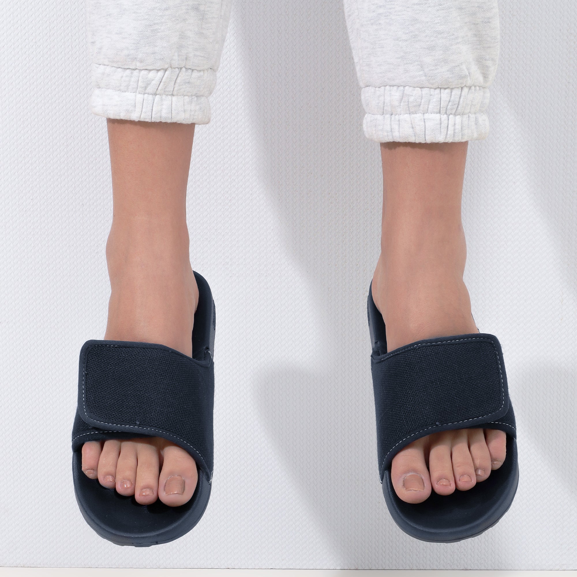 navy sliders women