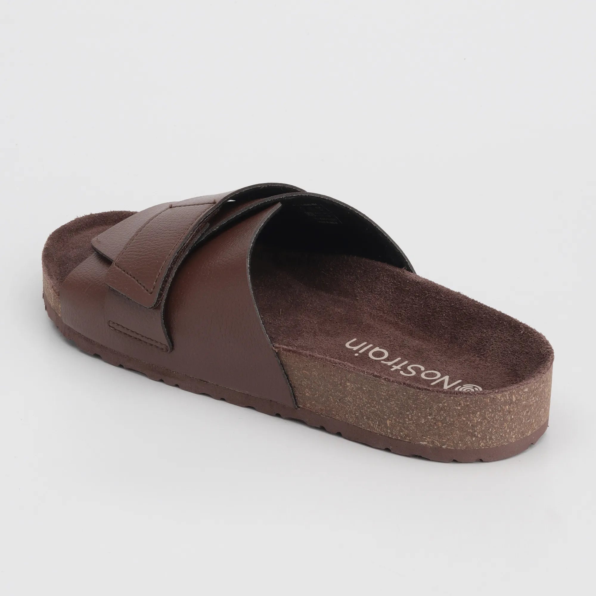Double Layered Leather Cork Men's Sandals 2.0 - Cookie Brown