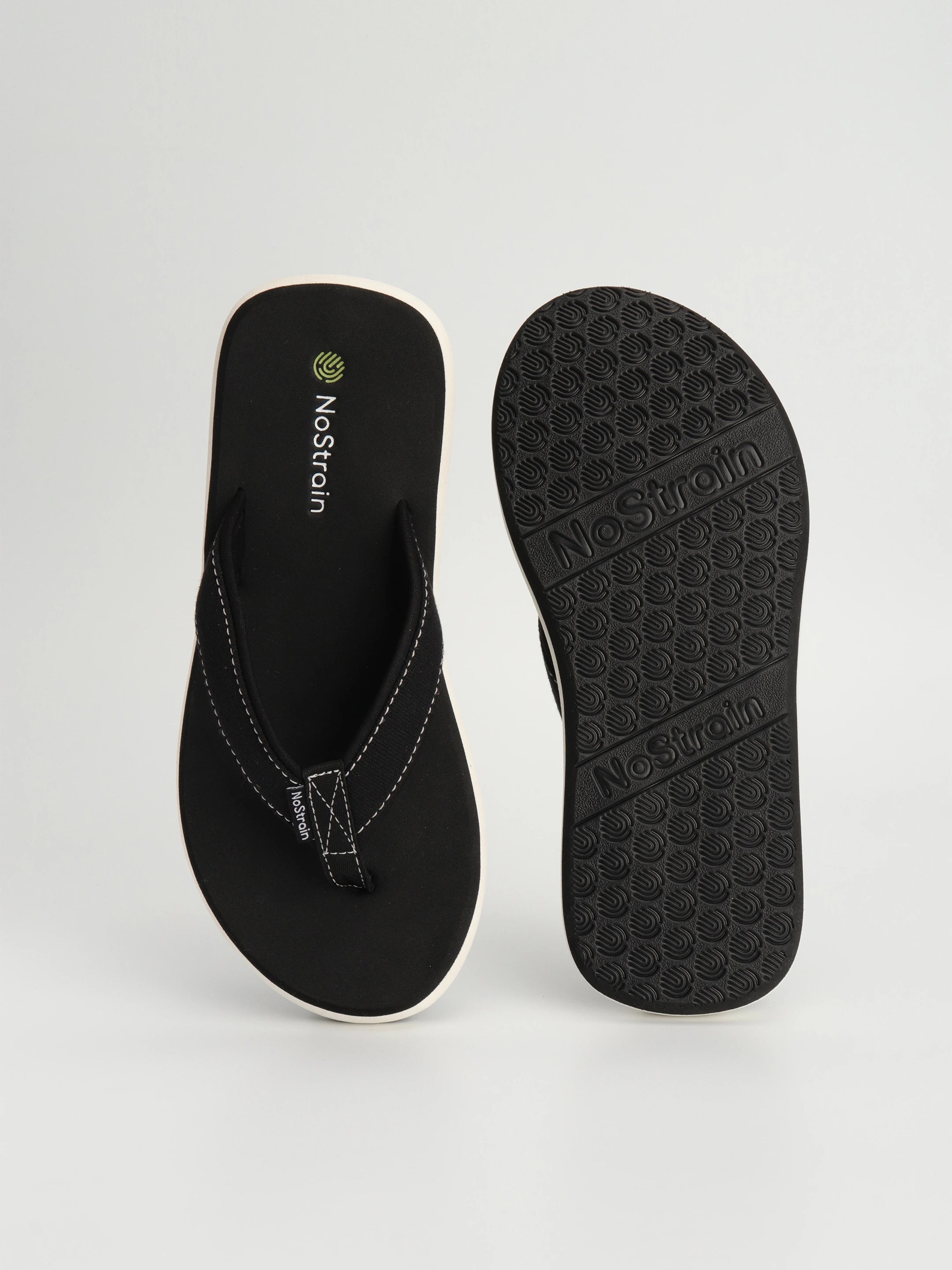 stylish slippers with stitched straps