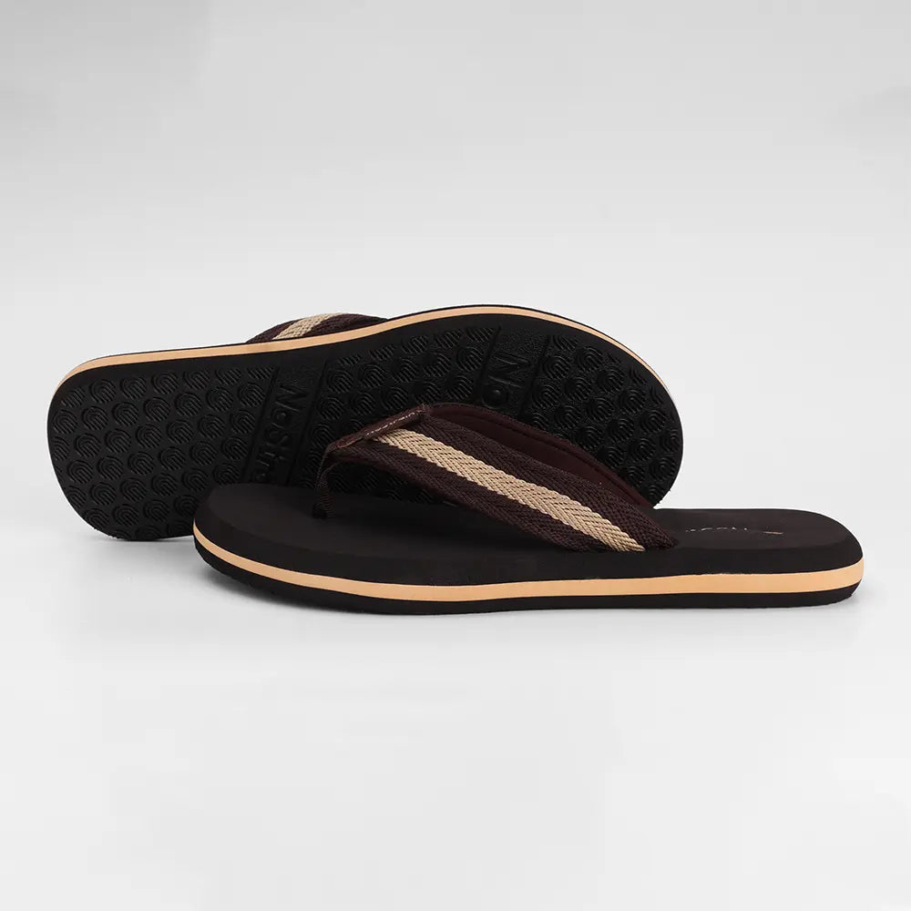 Comfortable slip-on slippers by NoStrain with a soft triple-layer sole.