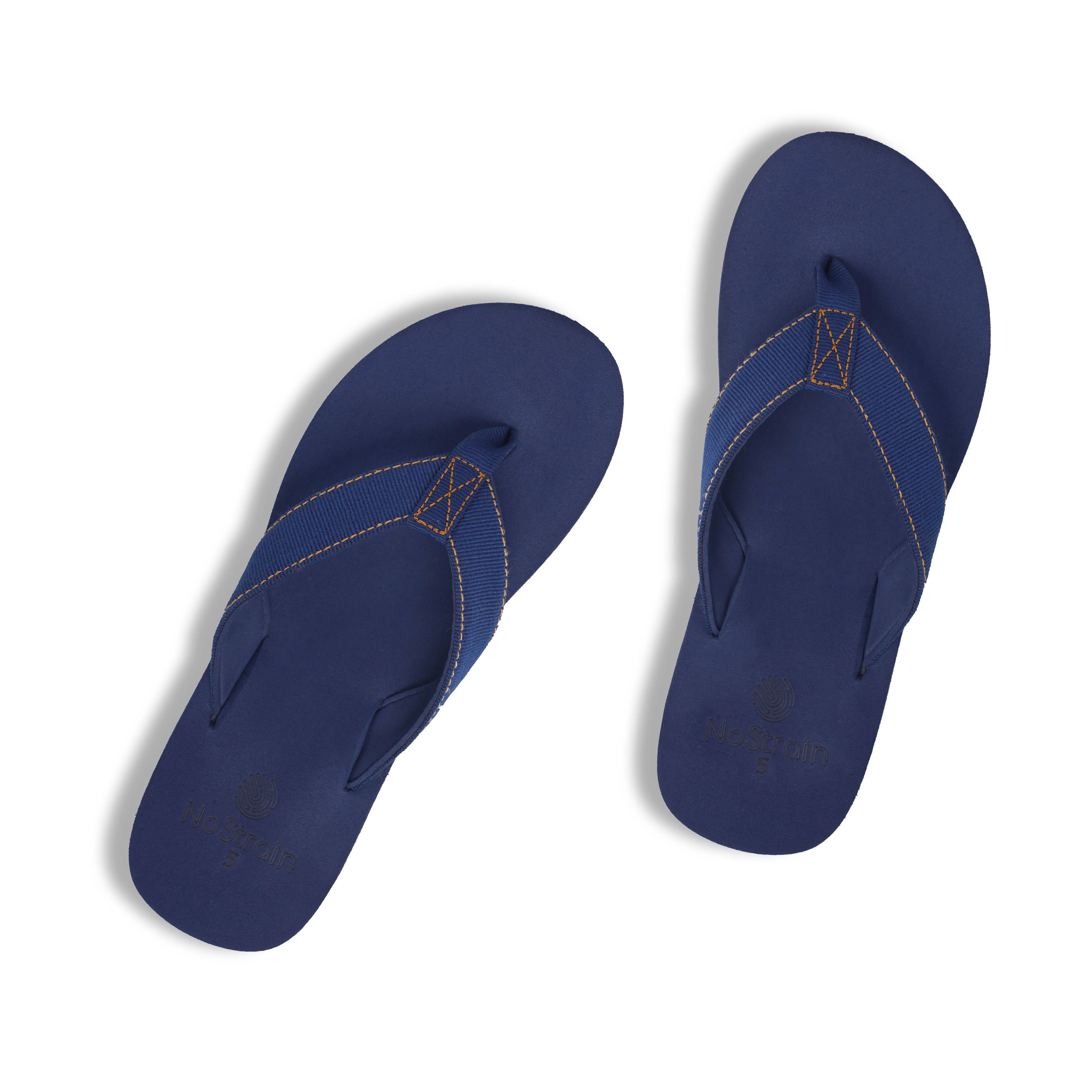 Durabel slippers with stitched straps