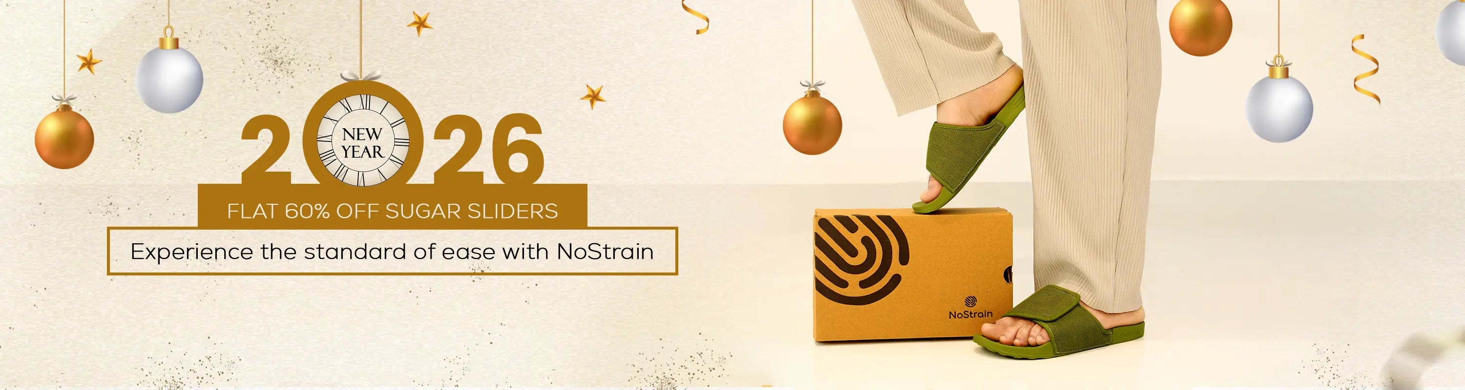 NoStrain Footwear with new year wishes