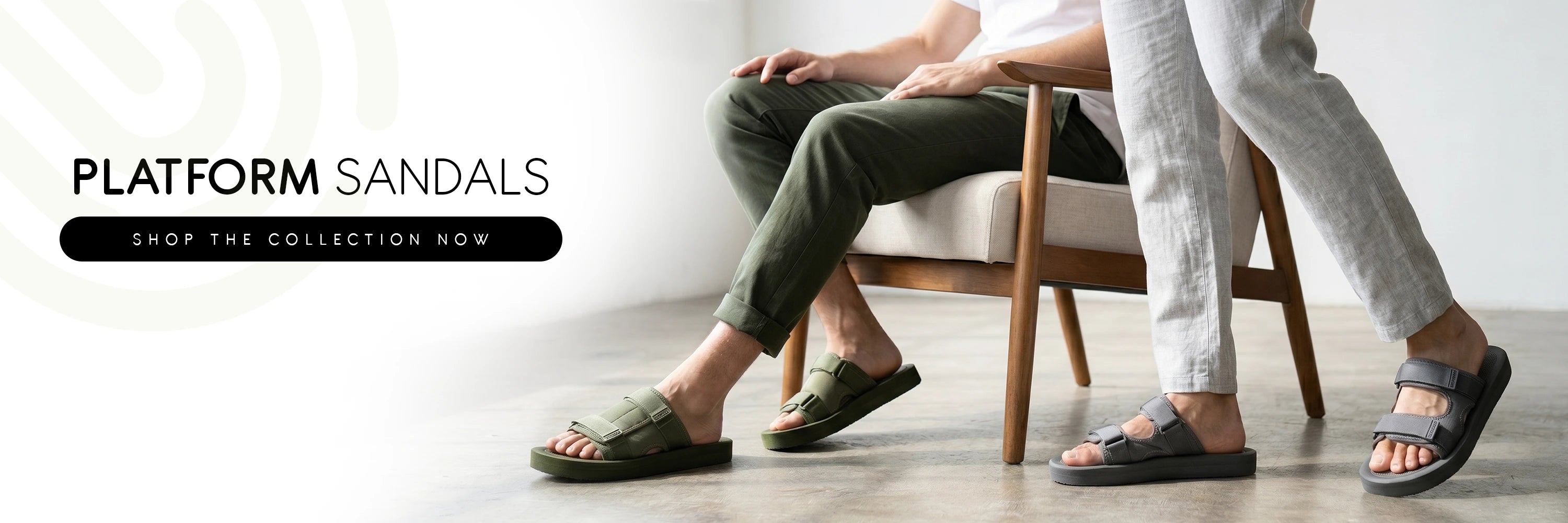 Men Platform sandals with lightweight and more comfort