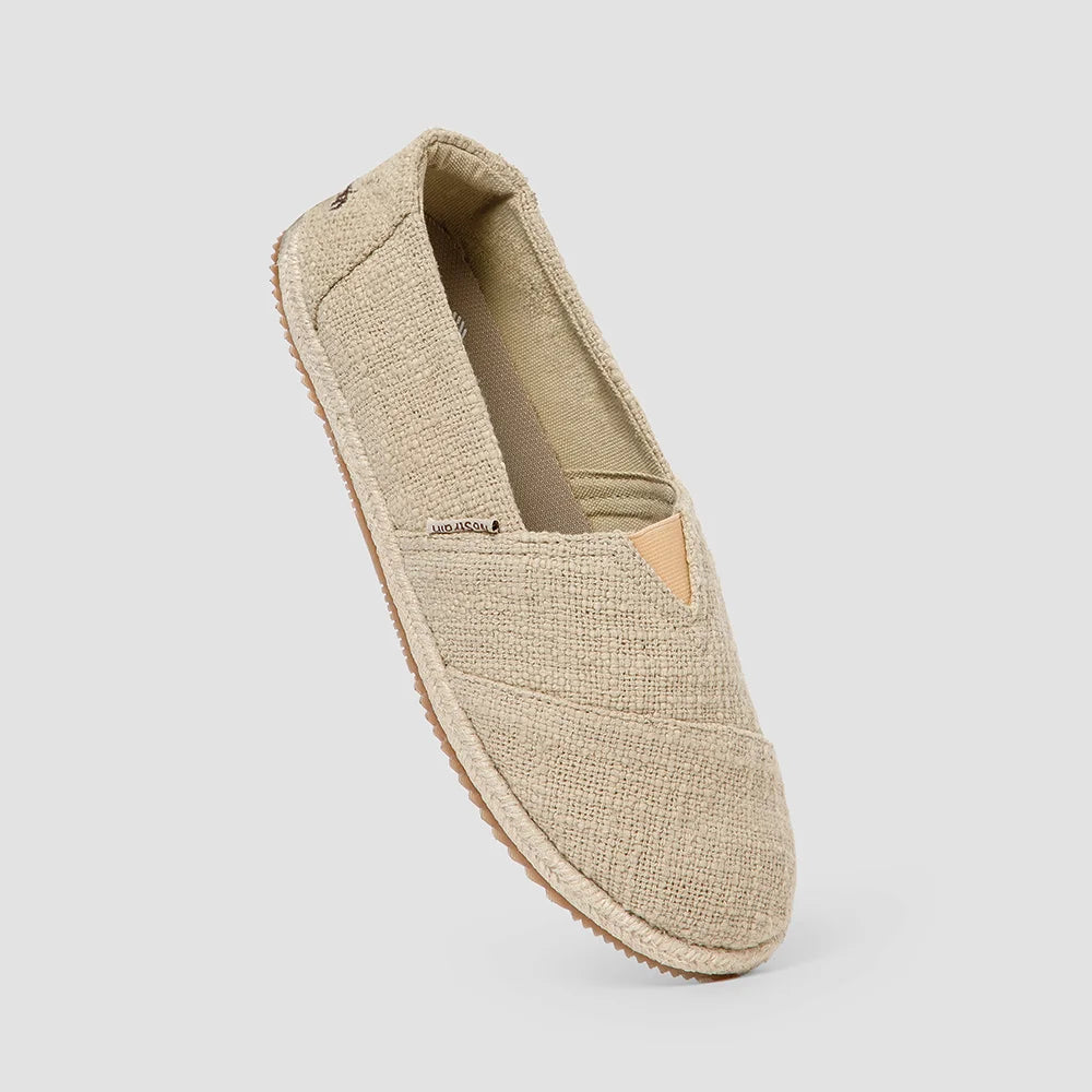 Breathable beige casual espadrilles