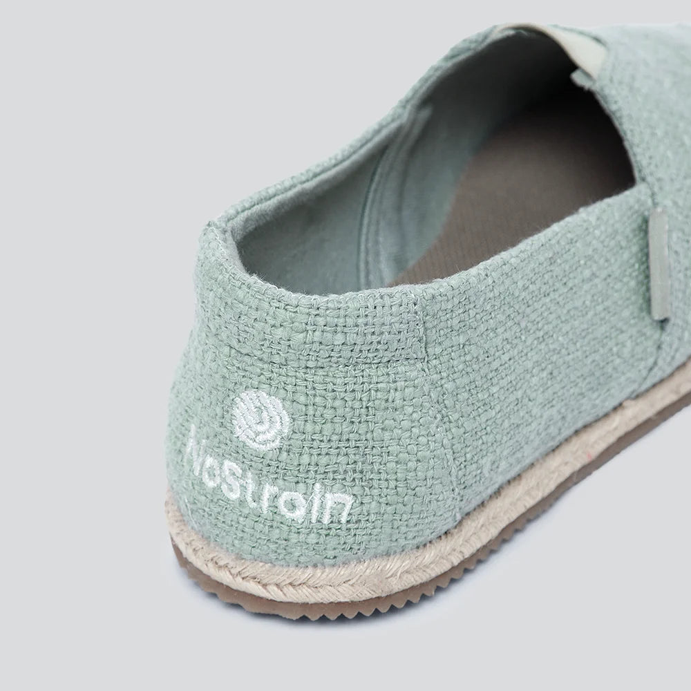 Sage green espadrilles for women