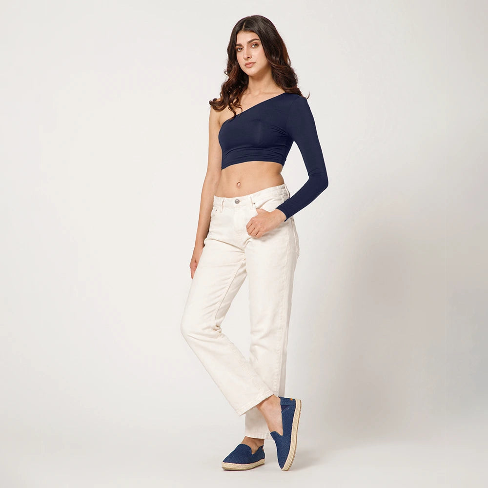 Women’s casual denim espadrille shoes with comfortable footbed