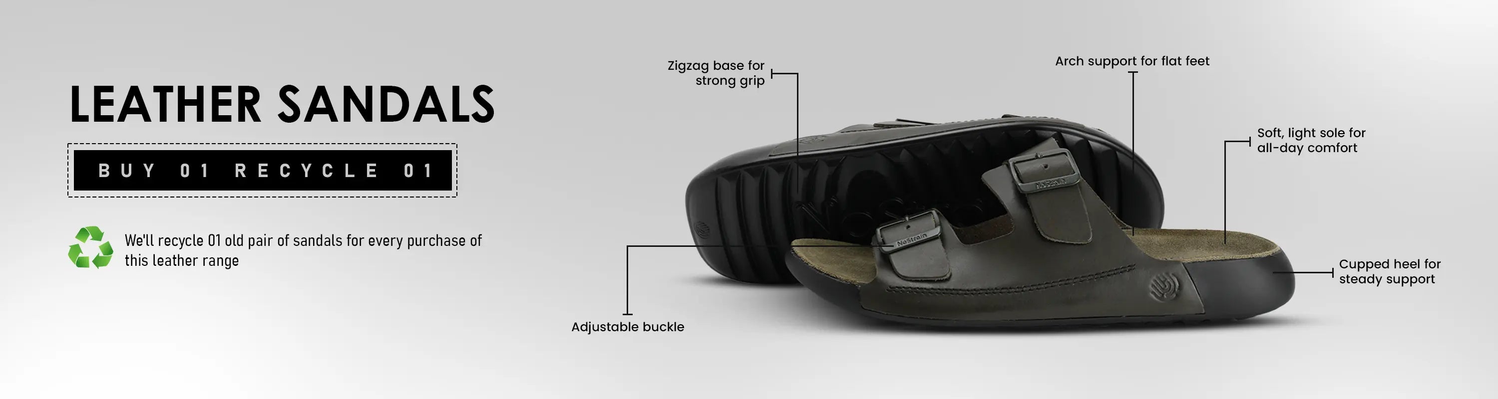 Black leather sandals for men, best leather sandals for men 