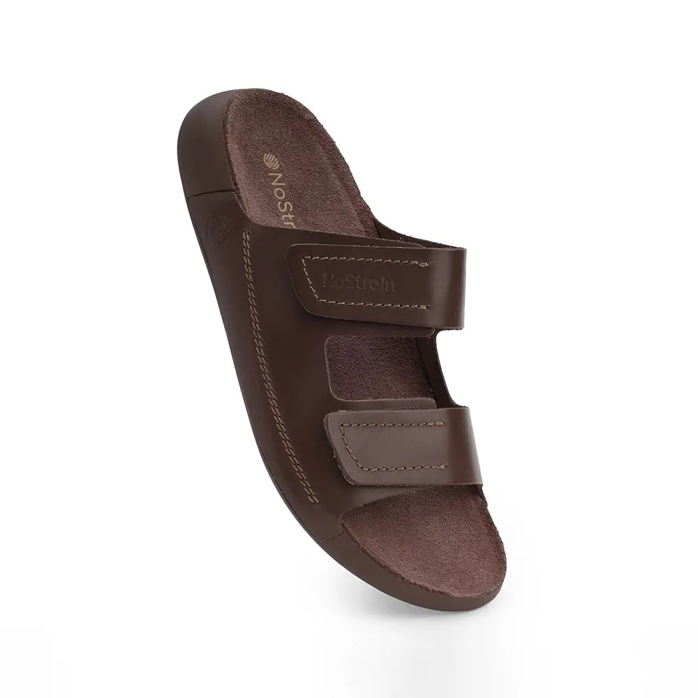 Parallel Leather Sandals for women in Brown - LS27