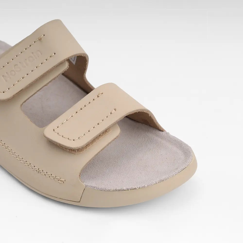 Parallel Leather Sandals for women in Beige - LS28