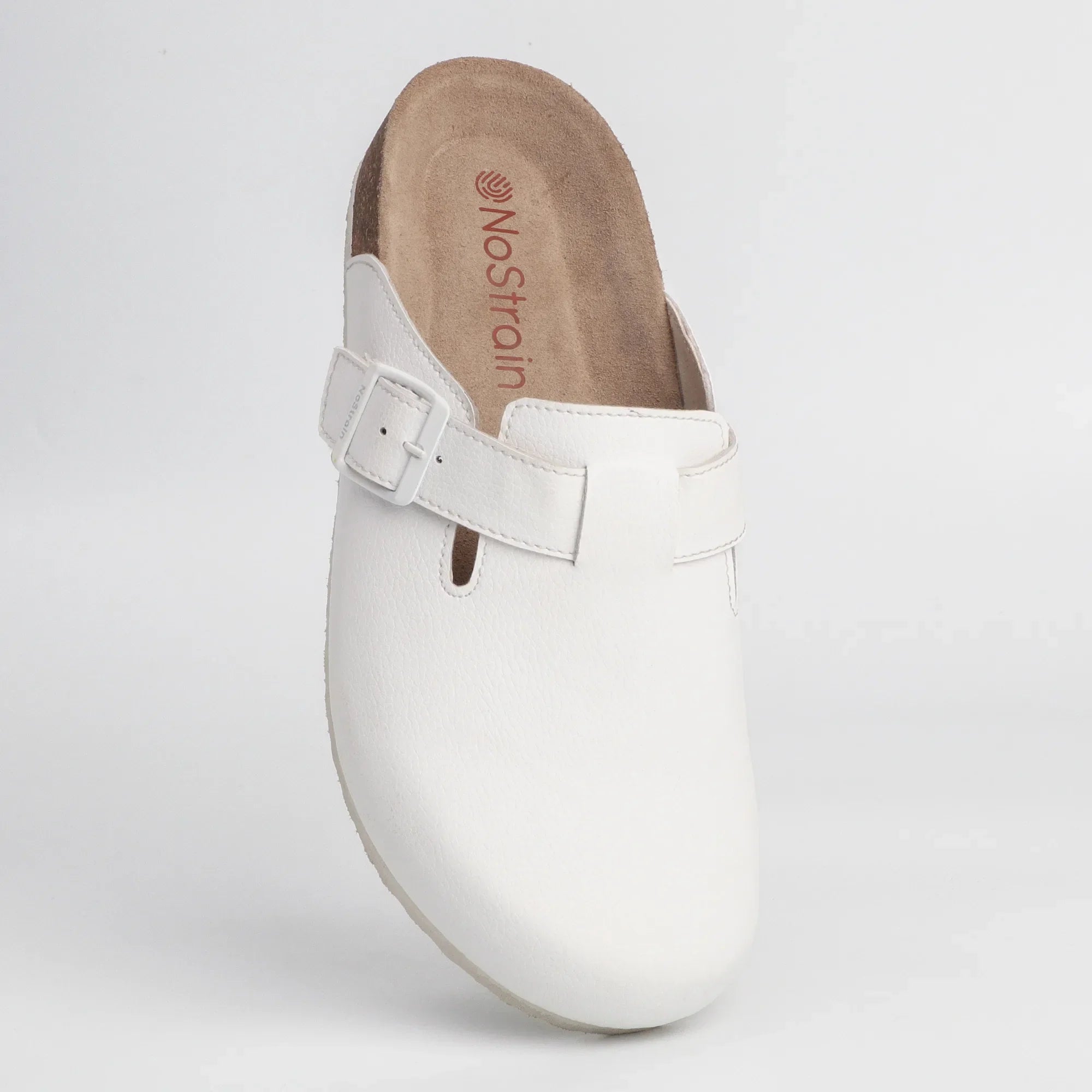 white Mule sandals for Senior citizen 