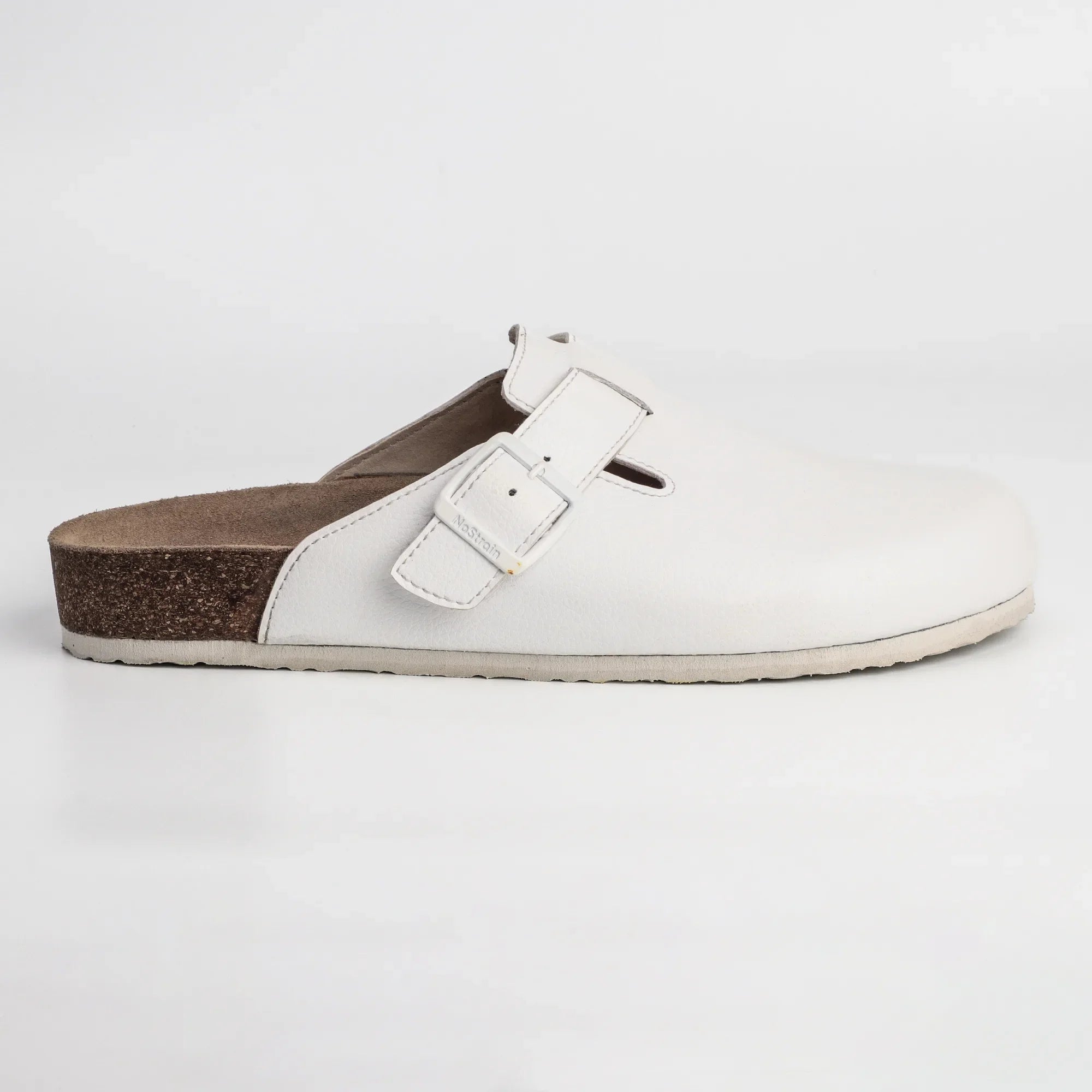 Mule Cork white sandals for all day comfortable