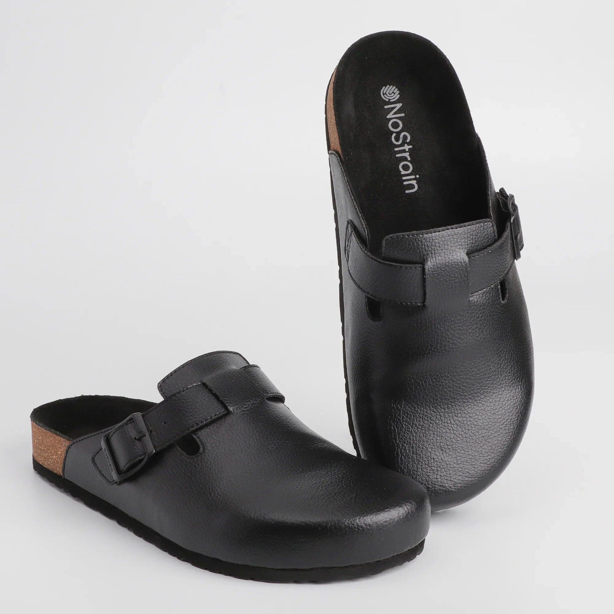 Mule Cork Black sandals for all day comfortable