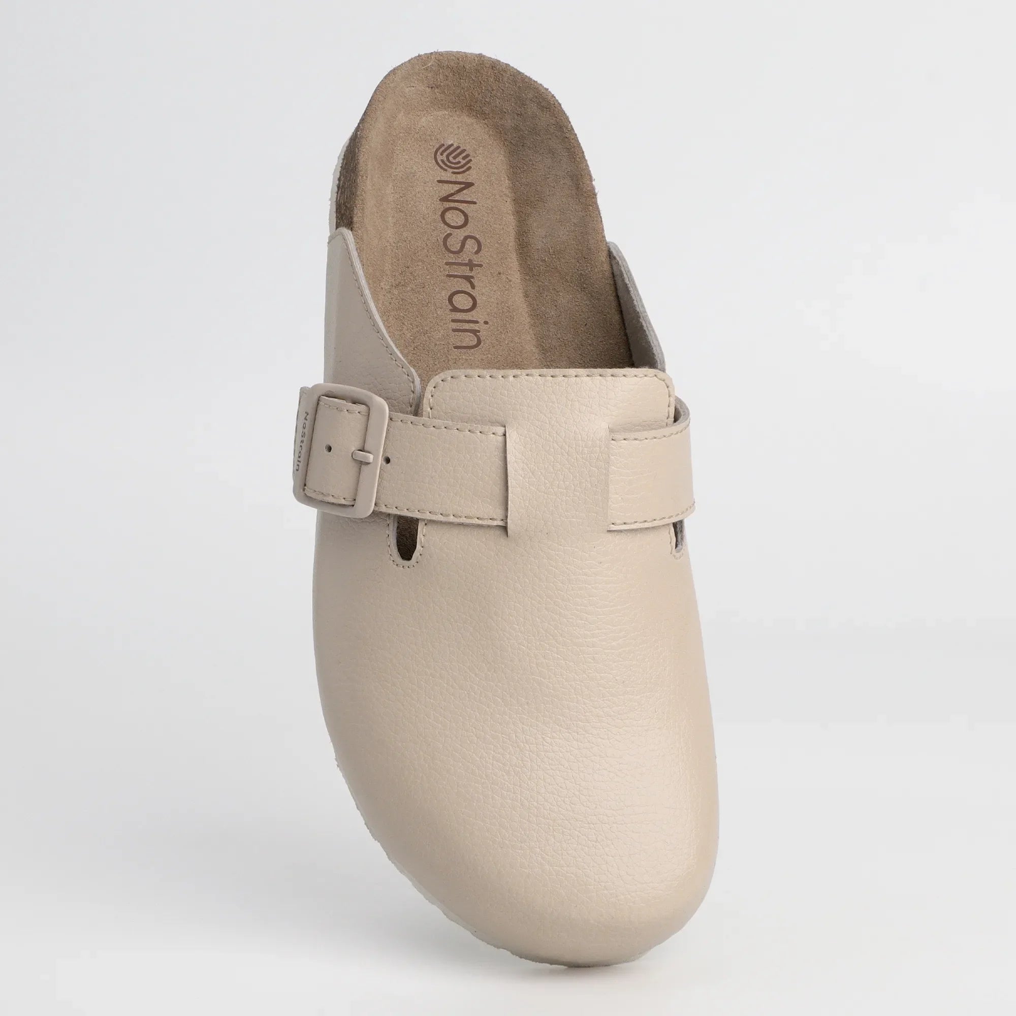 Stylish beige mule shoes for women - elegant look