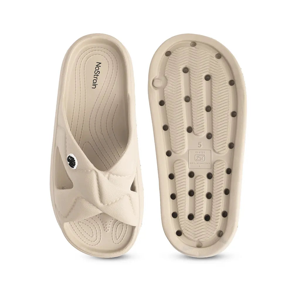 NoStrain waterproof sandals for women featuring a durable cross strap design.