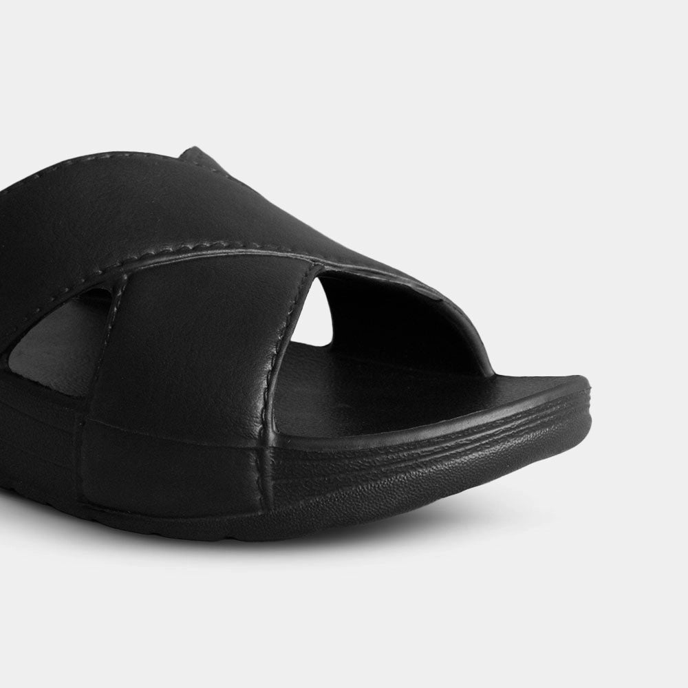 Lightweight EVA black slippers for women with comfortable all-day wear 