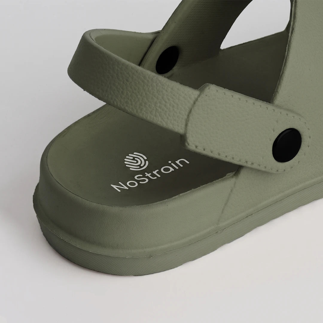 waterproof sandals in olive green color for men