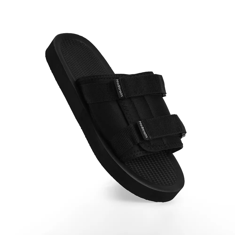 Supportive daily wear sandals from NoStrain with a soft and durable triple-layer base.