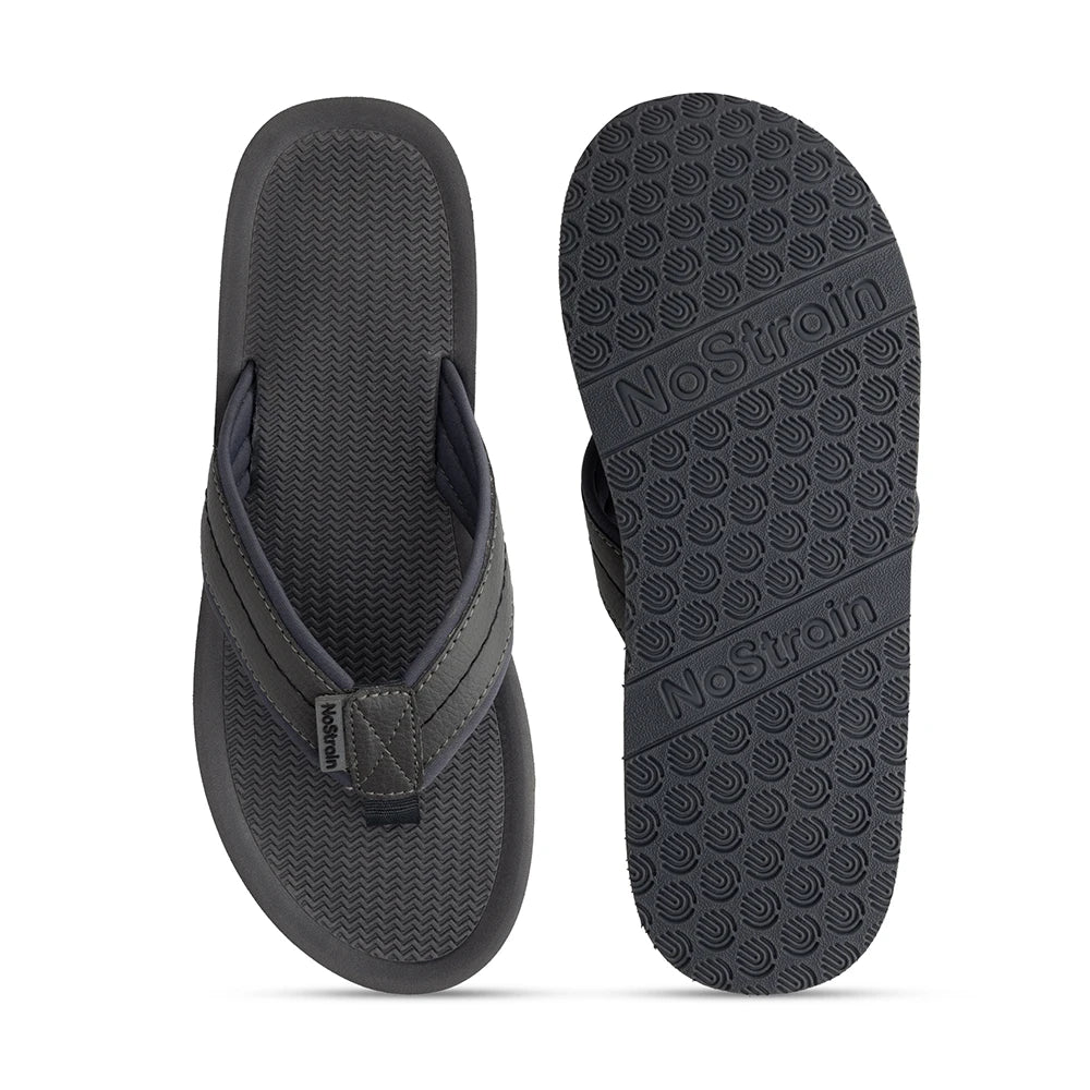 NoStrain Men’s Triple Density Platform Slippers with Soft Engraved Insole, Anti-Skid Sole, Strong Mid-Sole & Sturdy Outsole - PS10