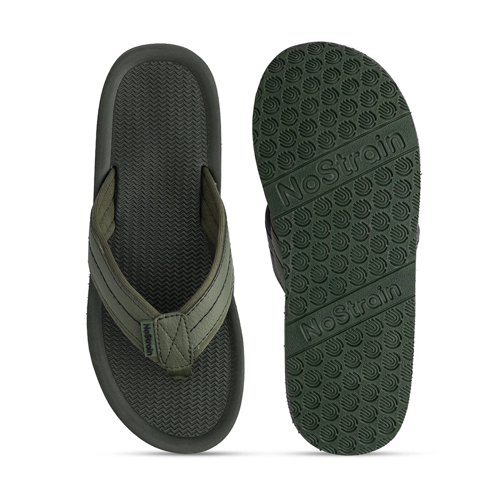 NoStrain Men’s Triple Density Platform Slippers with Soft Engraved Insole, Anti-Skid Sole, Strong Mid-Sole & Sturdy Outsole - PS11