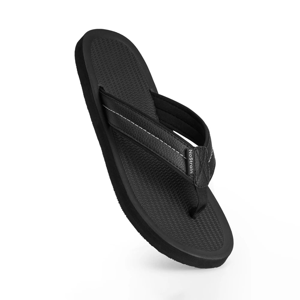 NoStrain Men’s Triple Density Platform Slippers with Soft Engraved Insole, Anti-Skid Sole, Strong Mid-Sole & Sturdy Outsole - PS09