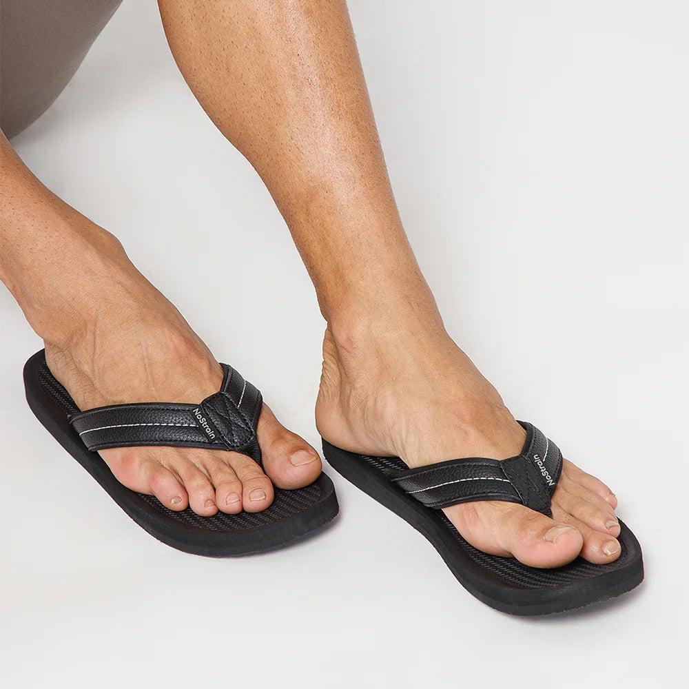 Men's platform slippers with 2.5 cm heel height
