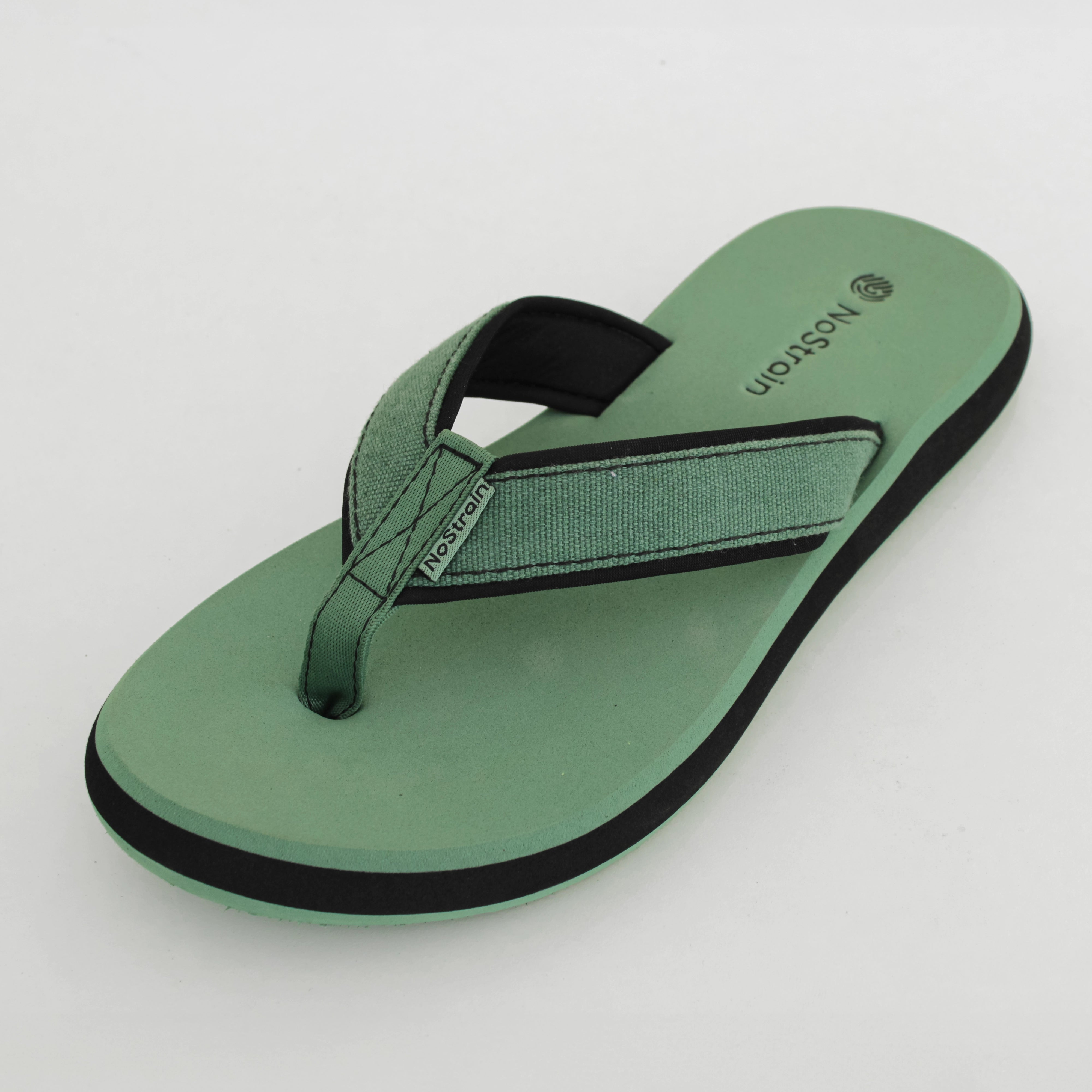 nostrain stylish slippers with stitched straps