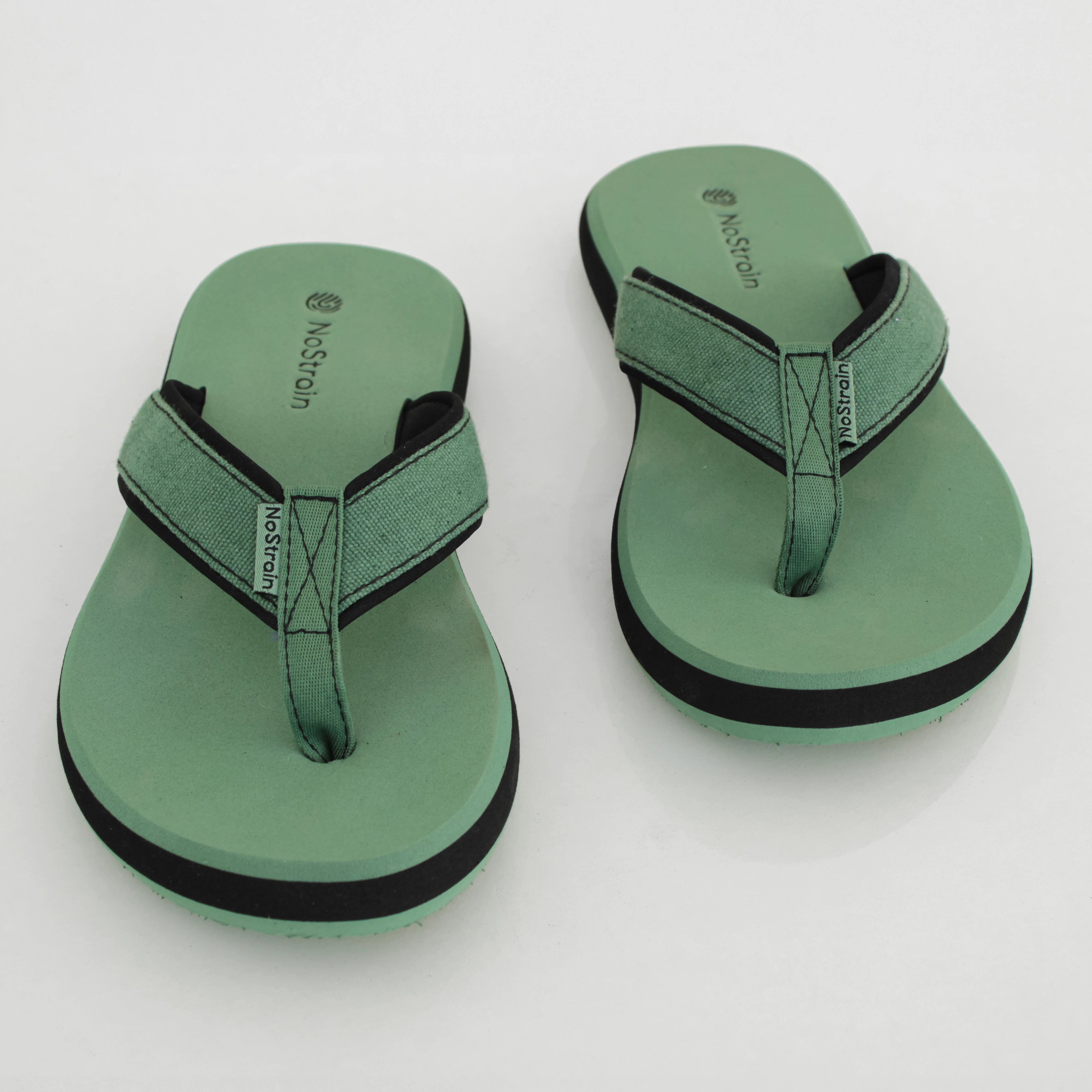 slippers with stitched straps