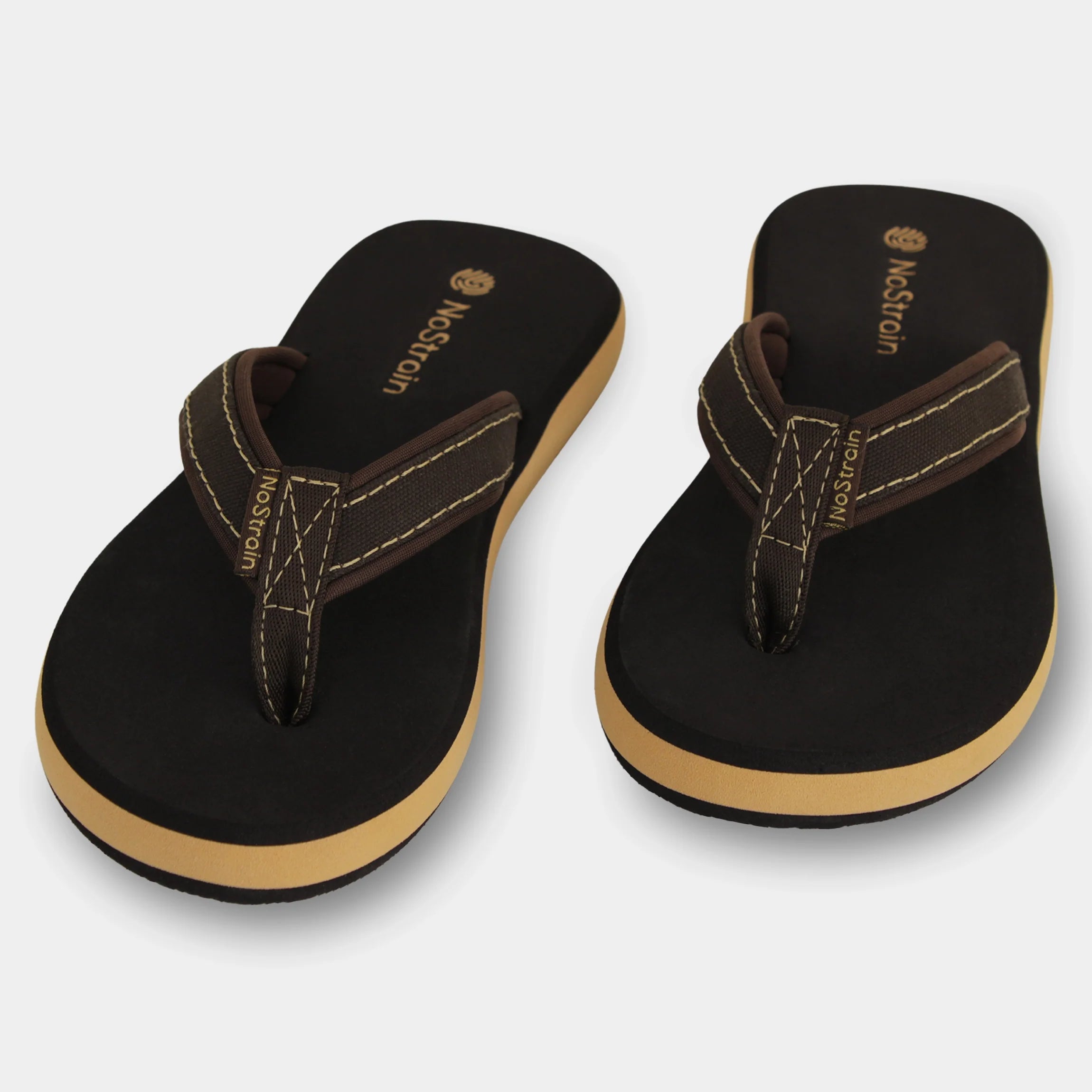 slippers with stitched straps