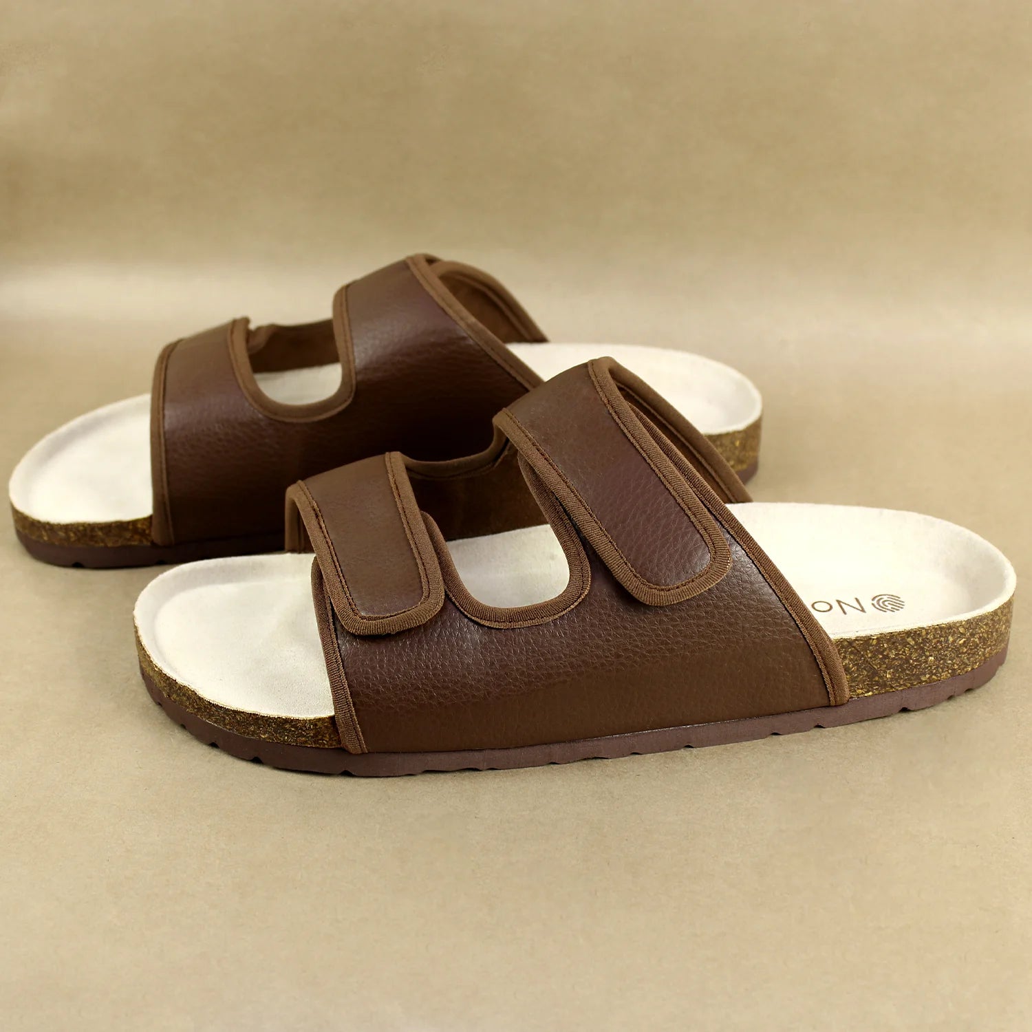 Adjustable Strap Sandals in Cookie Brown: Perfect Party Wear for Men