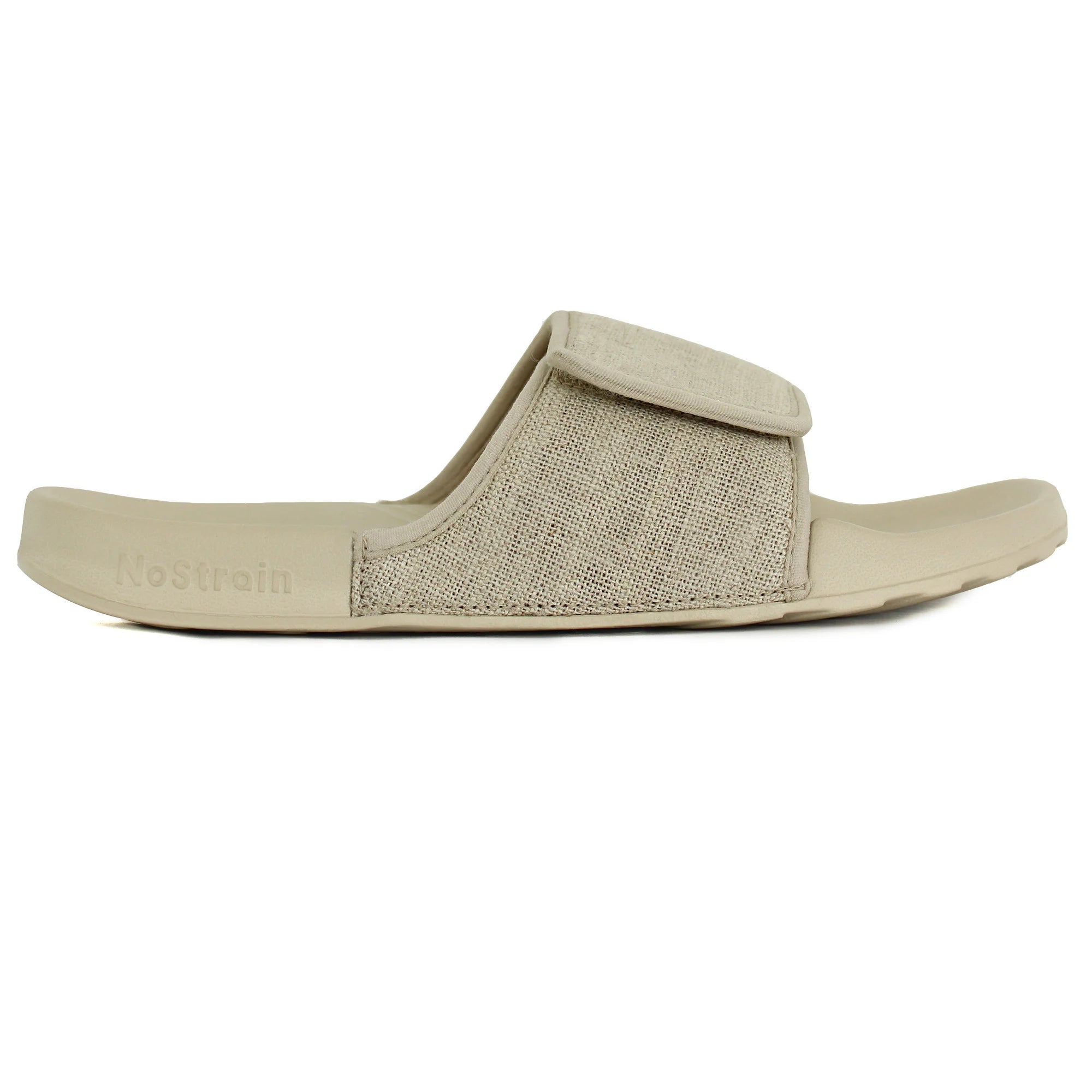 Men's Linen Sugar Sliders in Sandy Beige, designed for maximum comfort and easygoing style