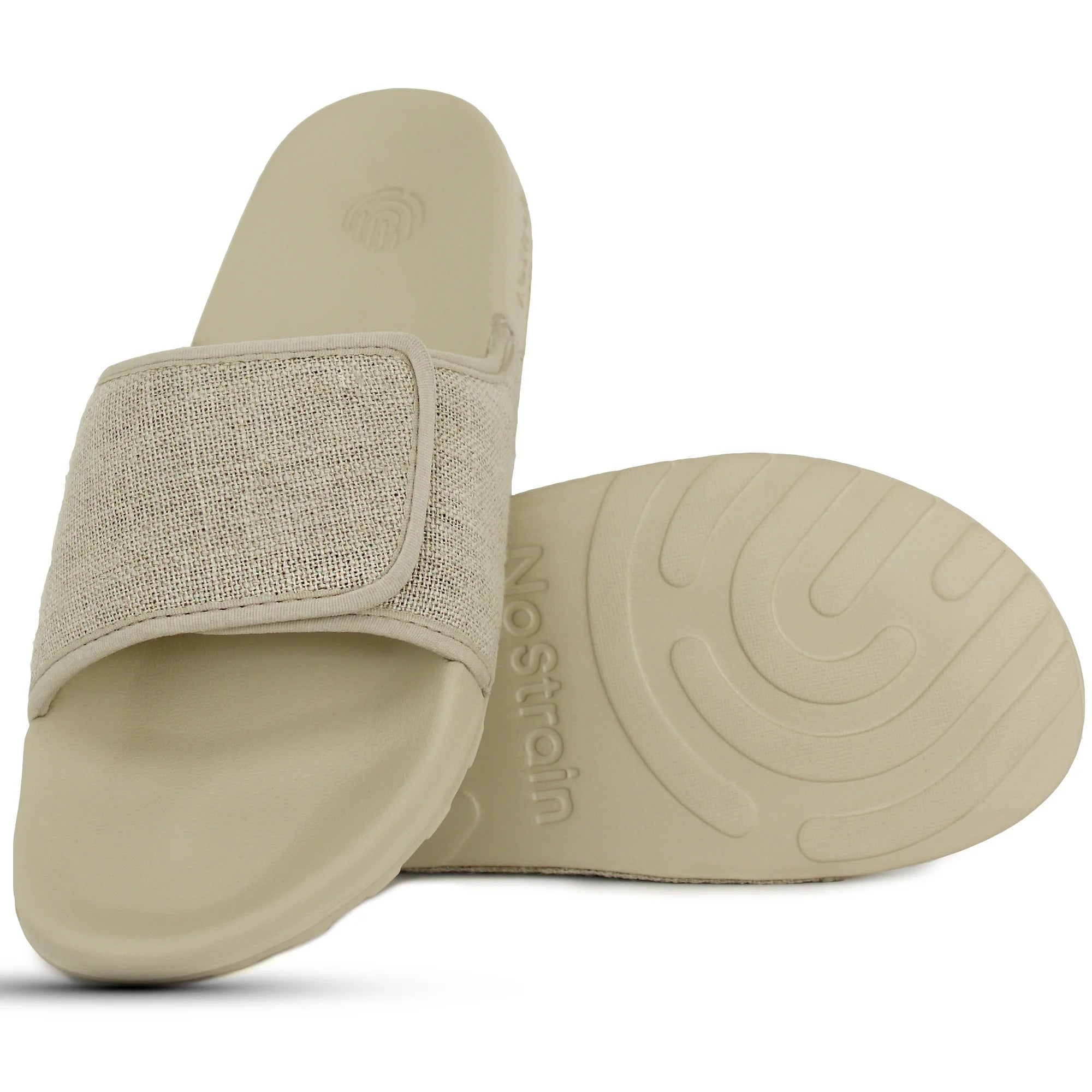 Men's Linen Sugar Sliders in Sandy Beige, crafted with quality materials for durability and style.